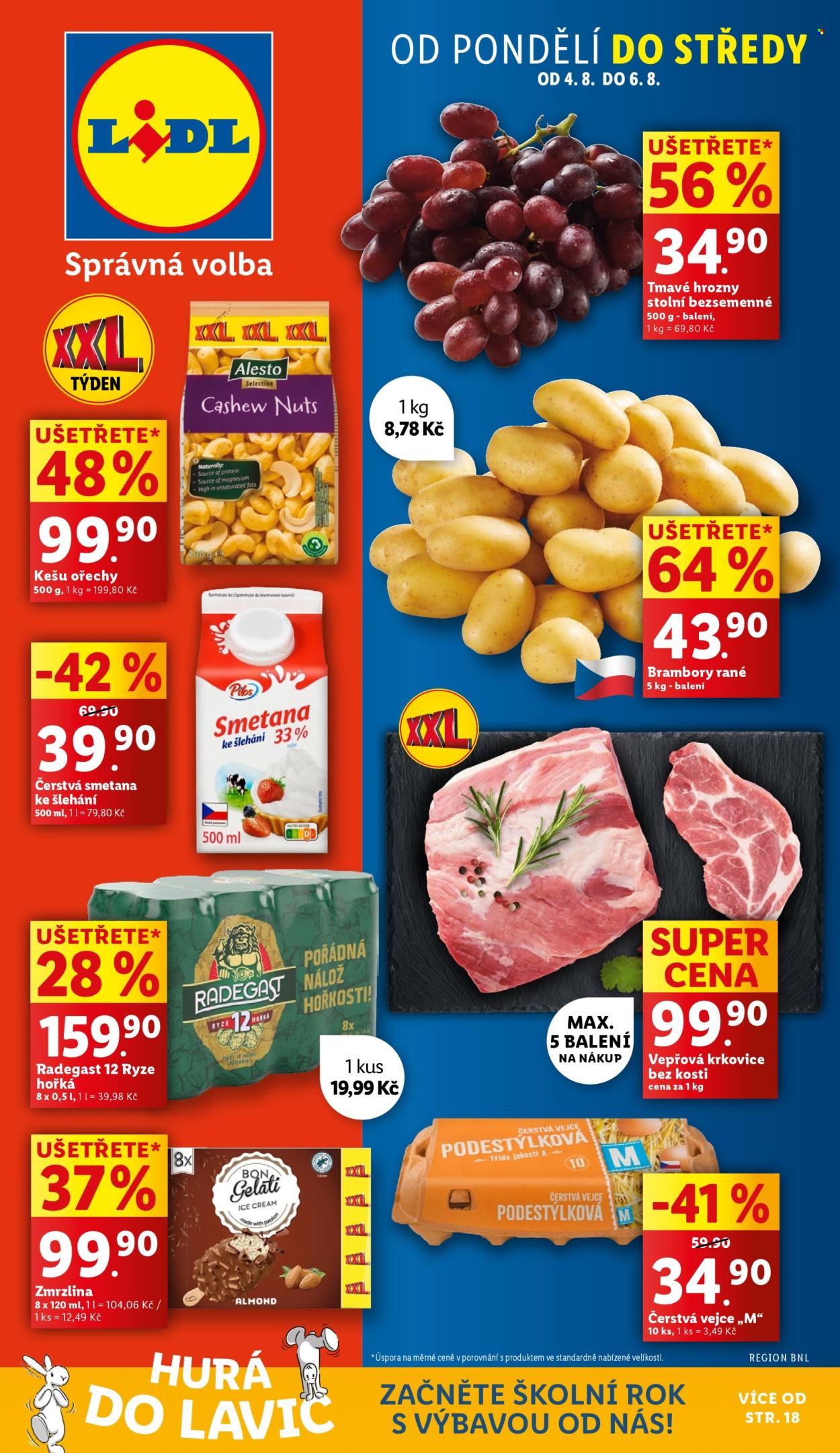 Leták Lidl - 4.8.2025 - 6.8.2025. Strana 1