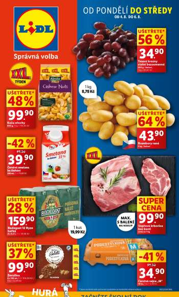 Leták Lidl - 4.8.2025 - 6.8.2025.