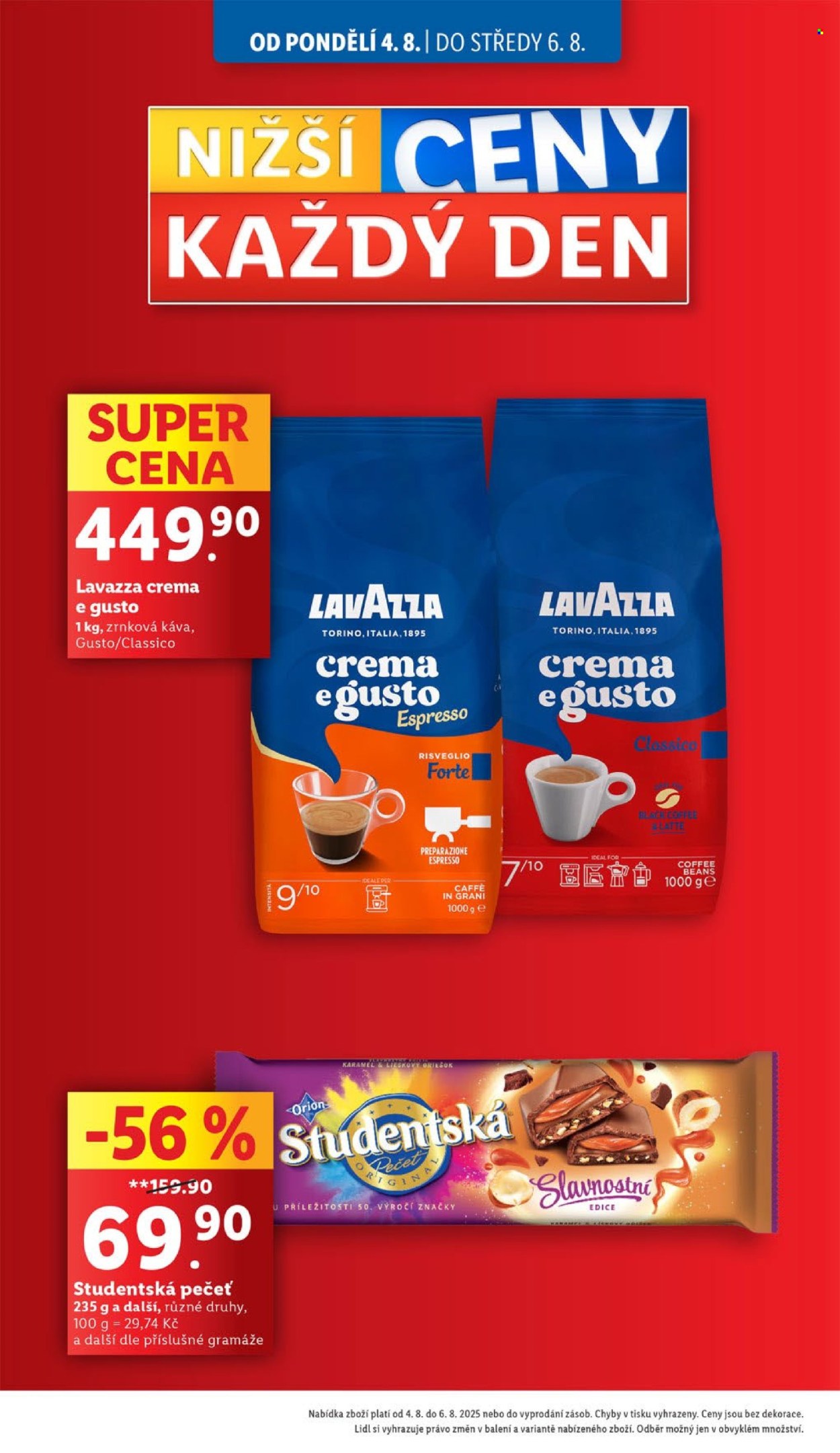 Leták Lidl - 4.8.2025 - 6.8.2025. Strana 4