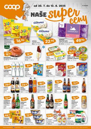 Leták coop TUTY - 30.7.2025 - 12.8.2025.