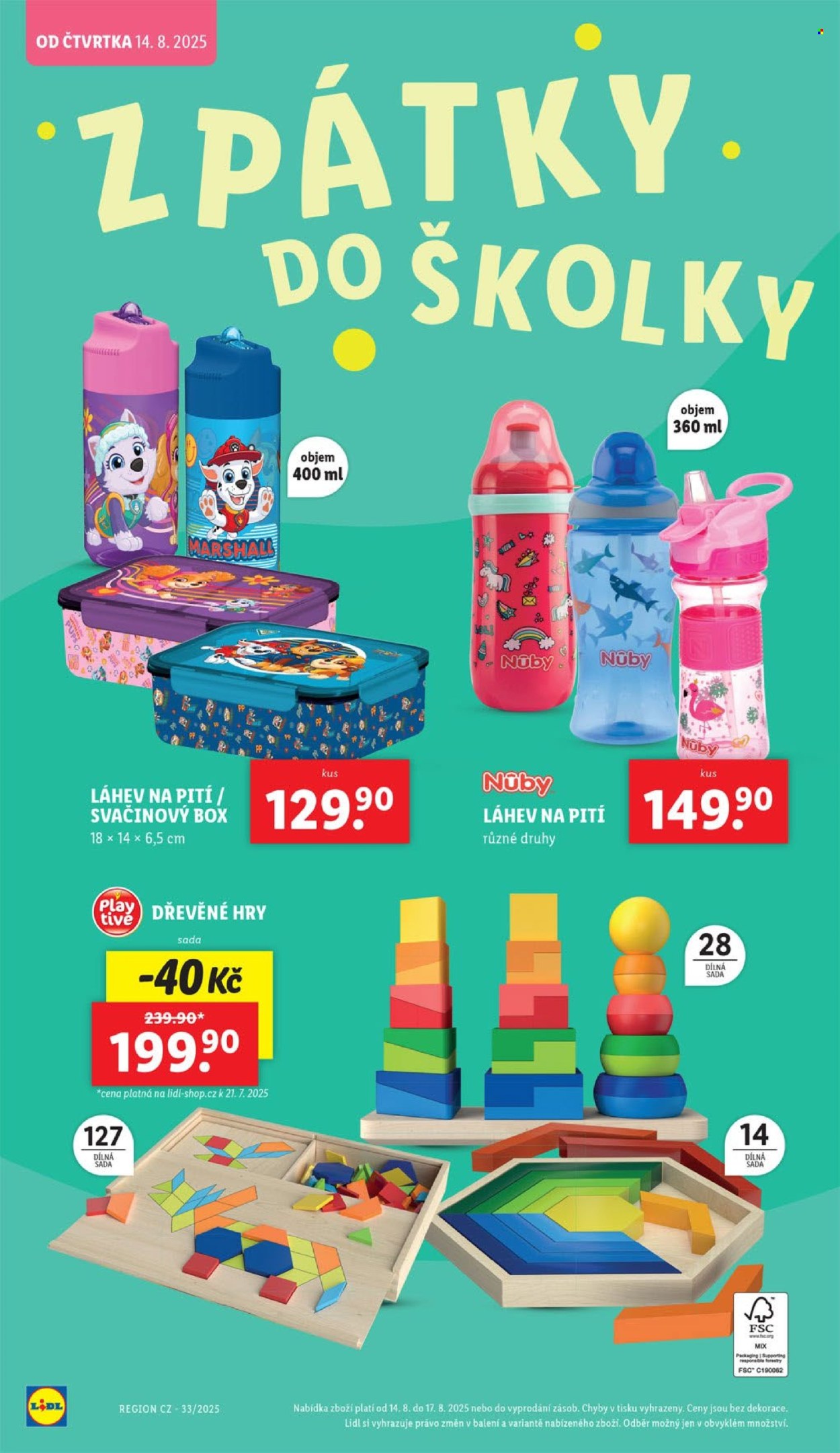 Leták Lidl - 4.8.2025 - 7.9.2025. Strana 14