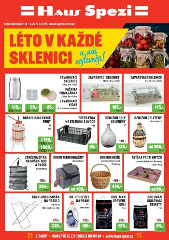 Leták Haus Spezi - 1.8.2025 - 15.8.2025.