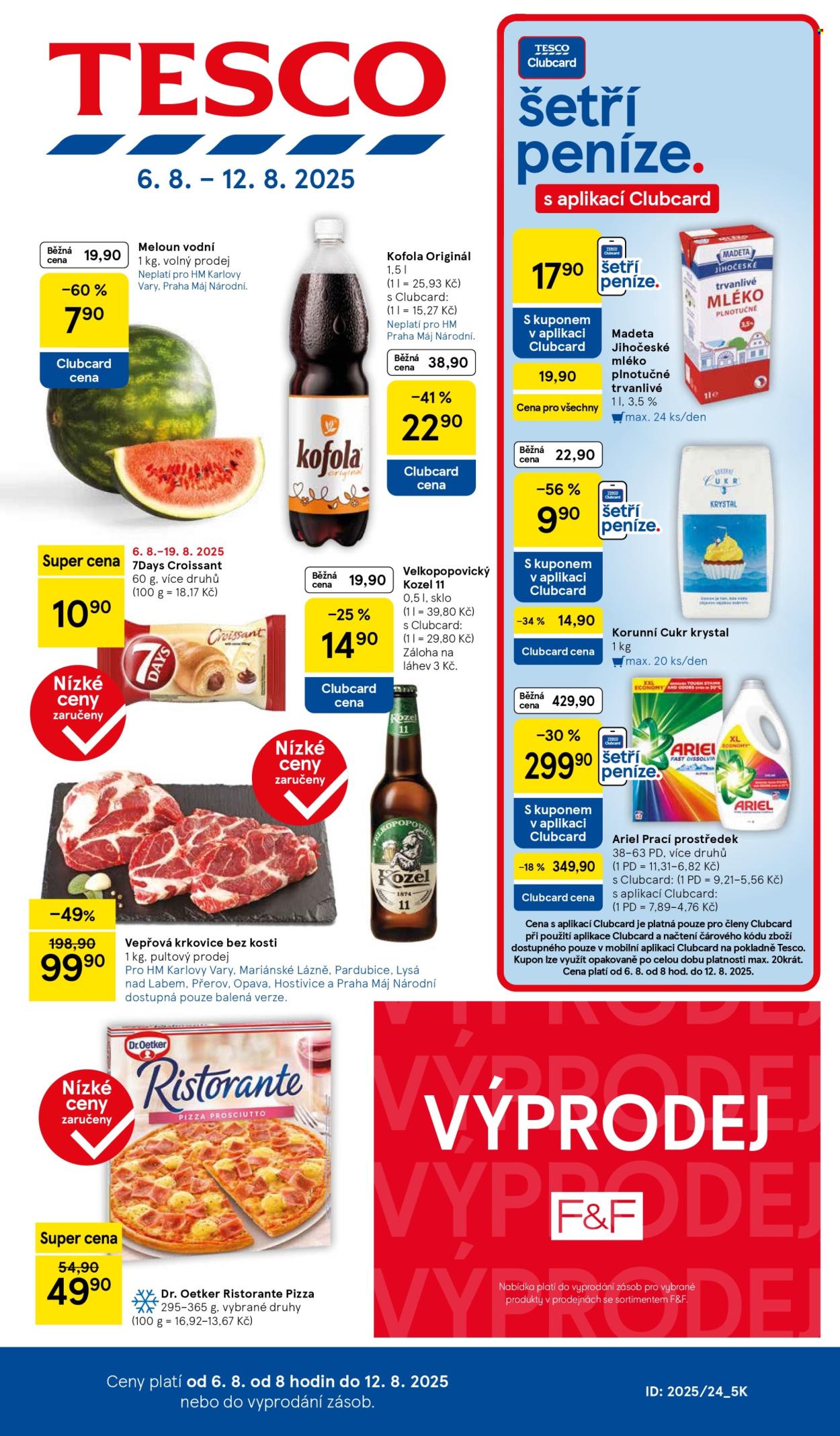 Leták TESCO - 6.8.2025 - 12.8.2025. Strana 1