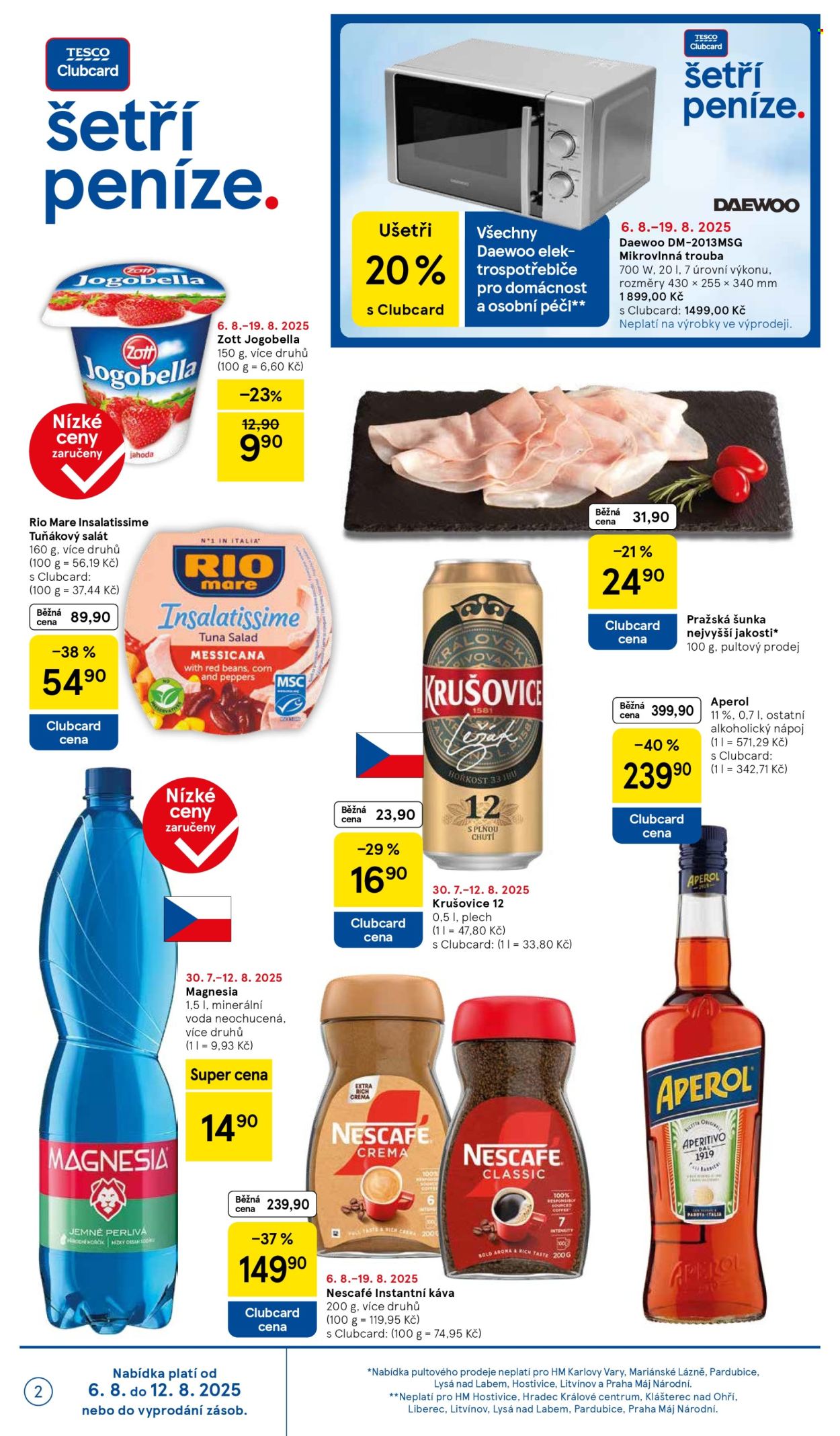 Leták TESCO - 6.8.2025 - 12.8.2025. Strana 2