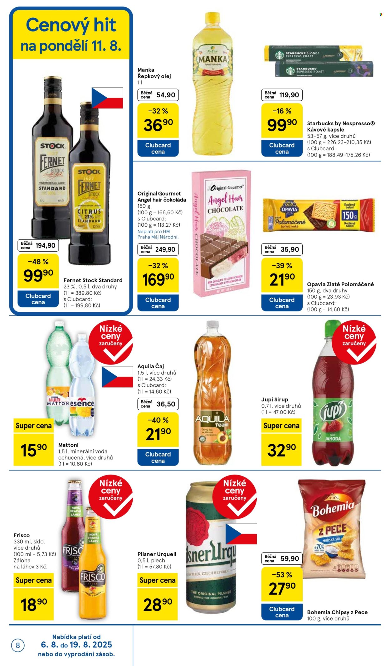 Leták TESCO - 6.8.2025 - 12.8.2025. Strana 8