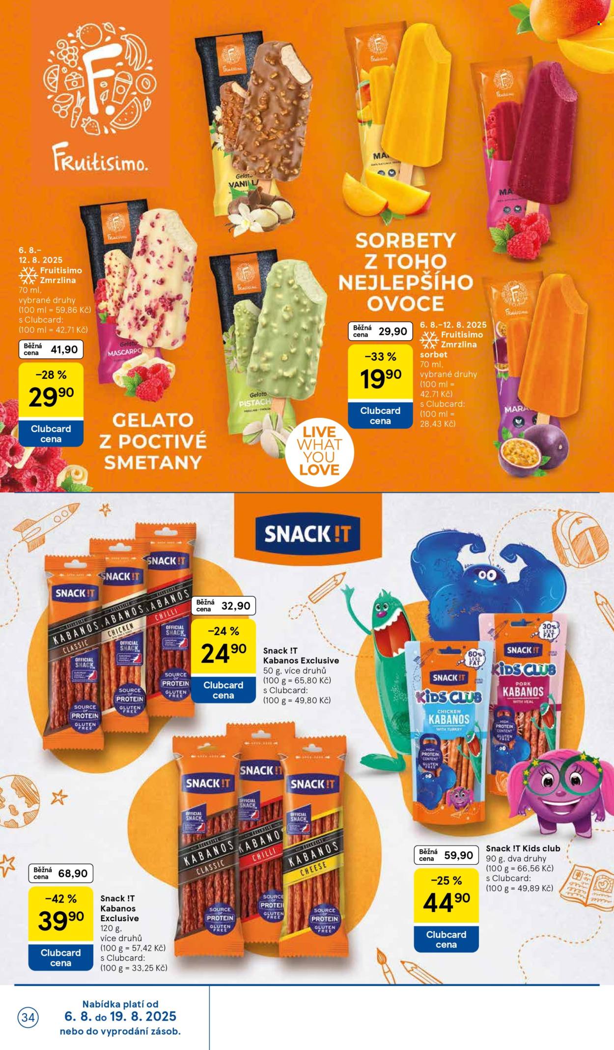 Leták TESCO - 6.8.2025 - 12.8.2025. Strana 34