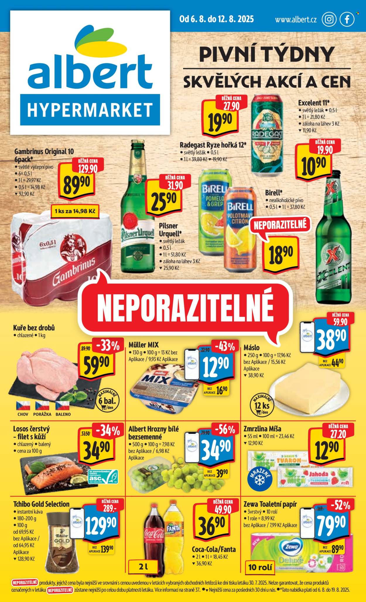 Leták Albert Hypermarket - 6.8.2025 - 12.8.2025. Strana 1