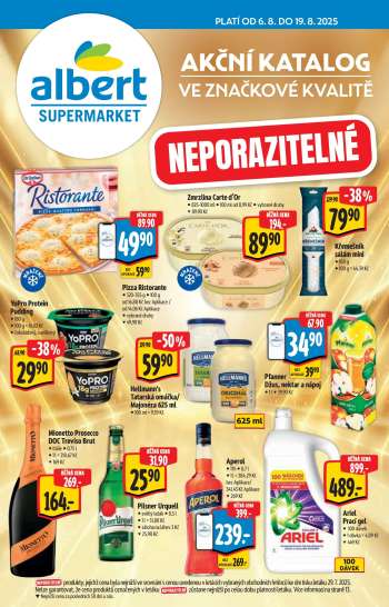 Leták Albert Supermarket - 6.8.2025 - 19.8.2025.