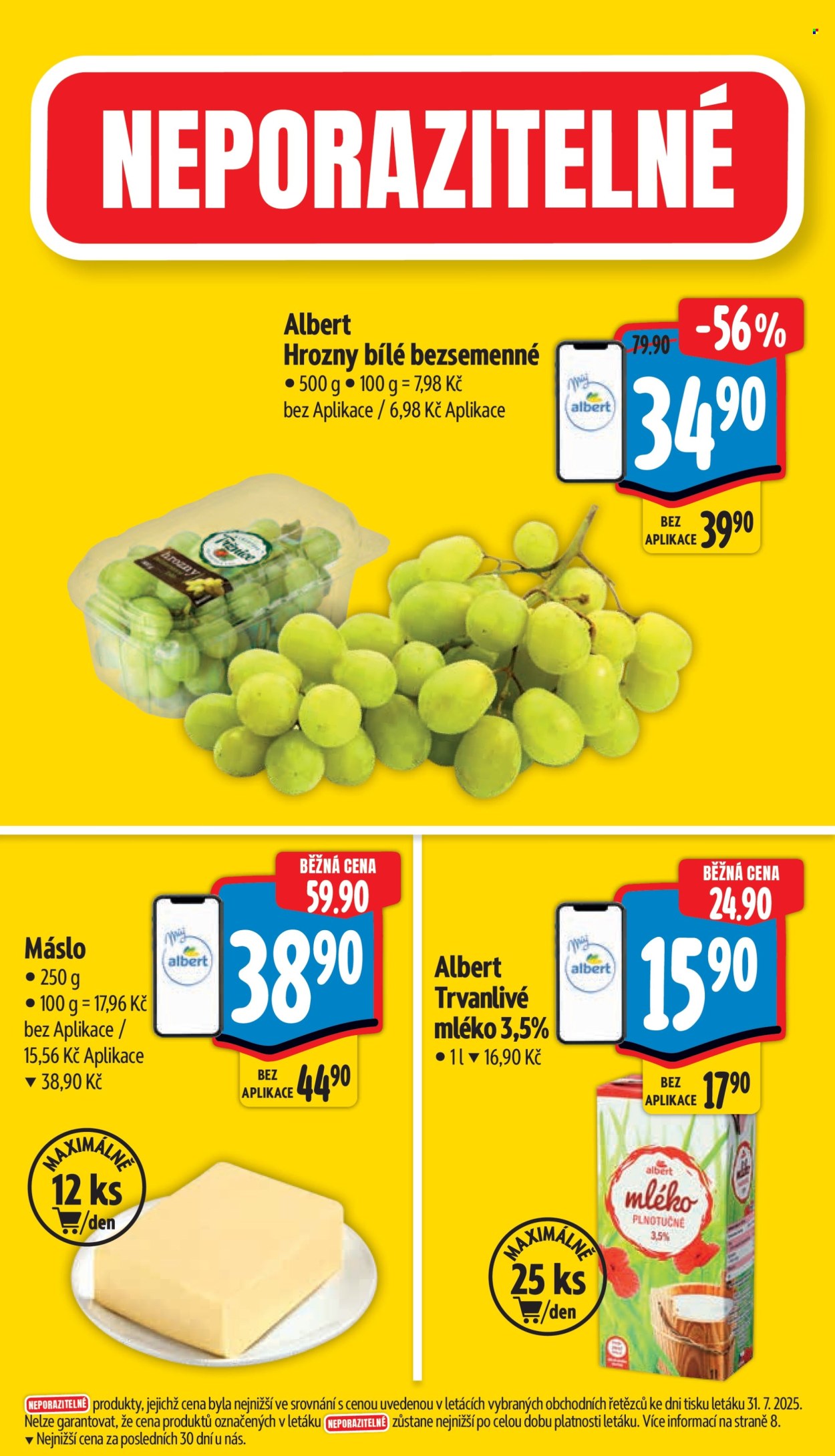 Leták Albert Supermarket - 6.8.2025 - 12.8.2025. Strana 3