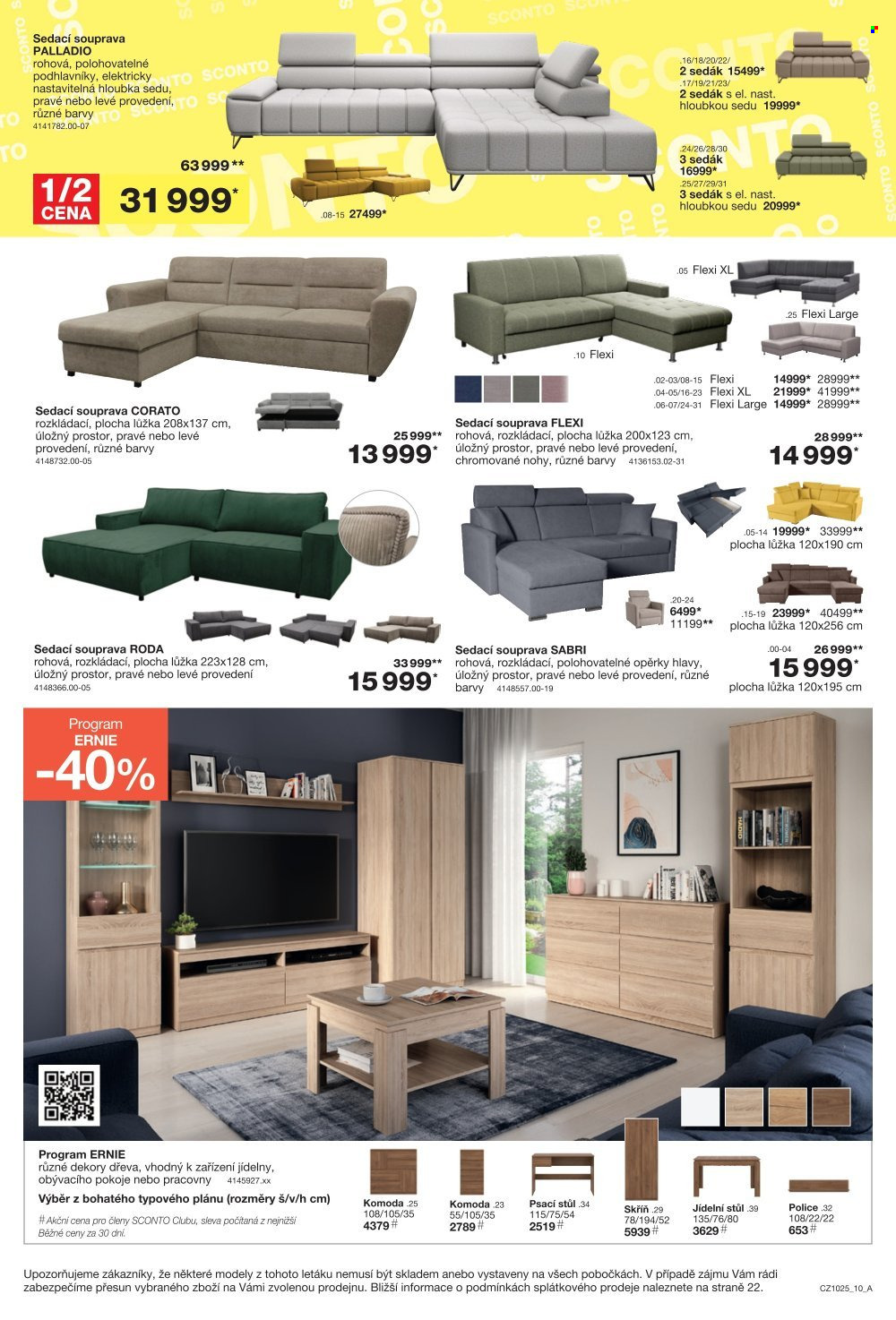 Leták SCONTO NÁBYTEK - 6.8.2025 - 26.8.2025. Strana 10