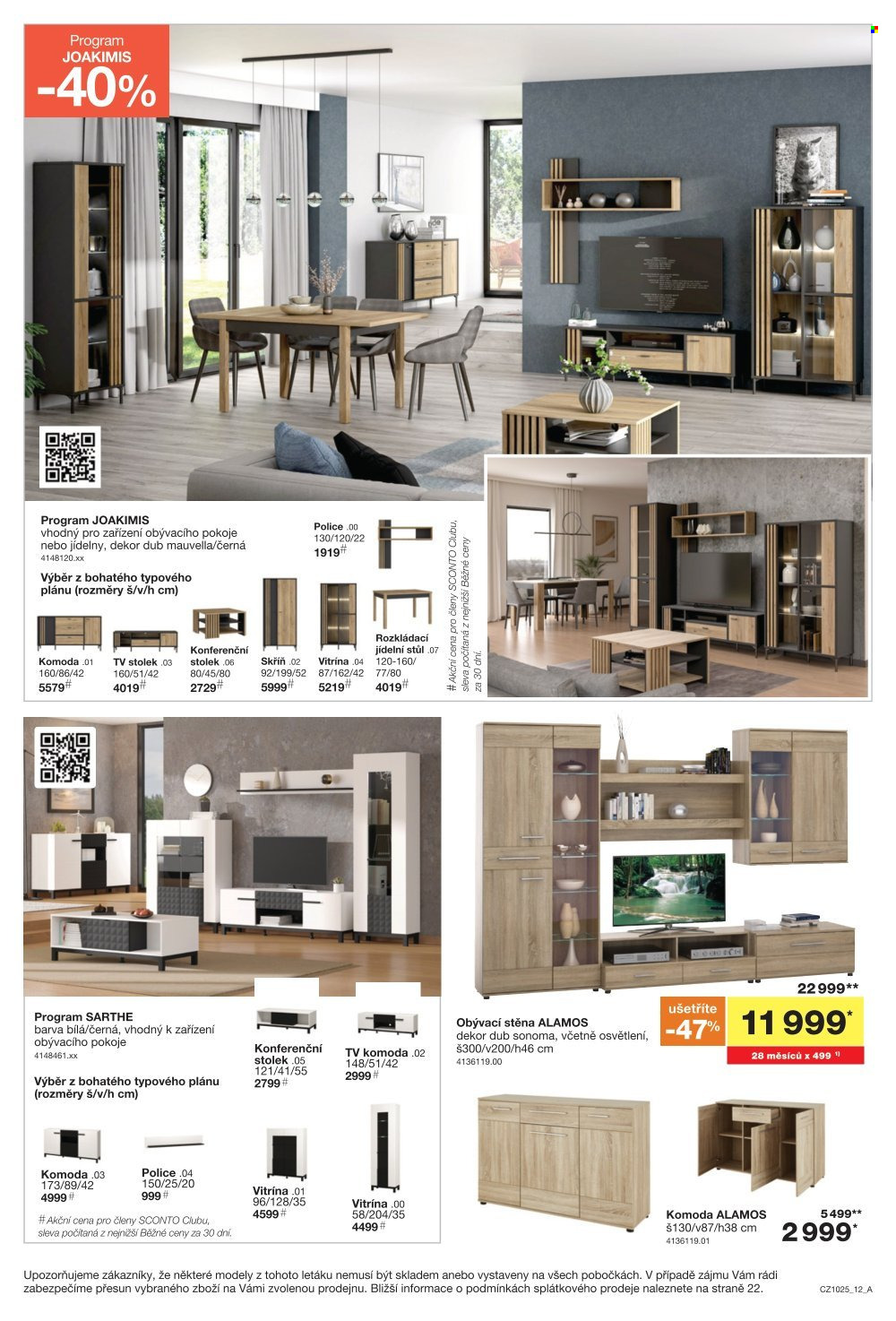 Leták SCONTO NÁBYTEK - 6.8.2025 - 26.8.2025. Strana 12