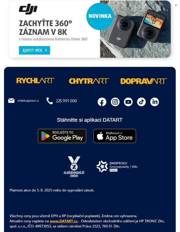 Leták DATART - 5.8.2025 - 5.8.2025. Strana 5