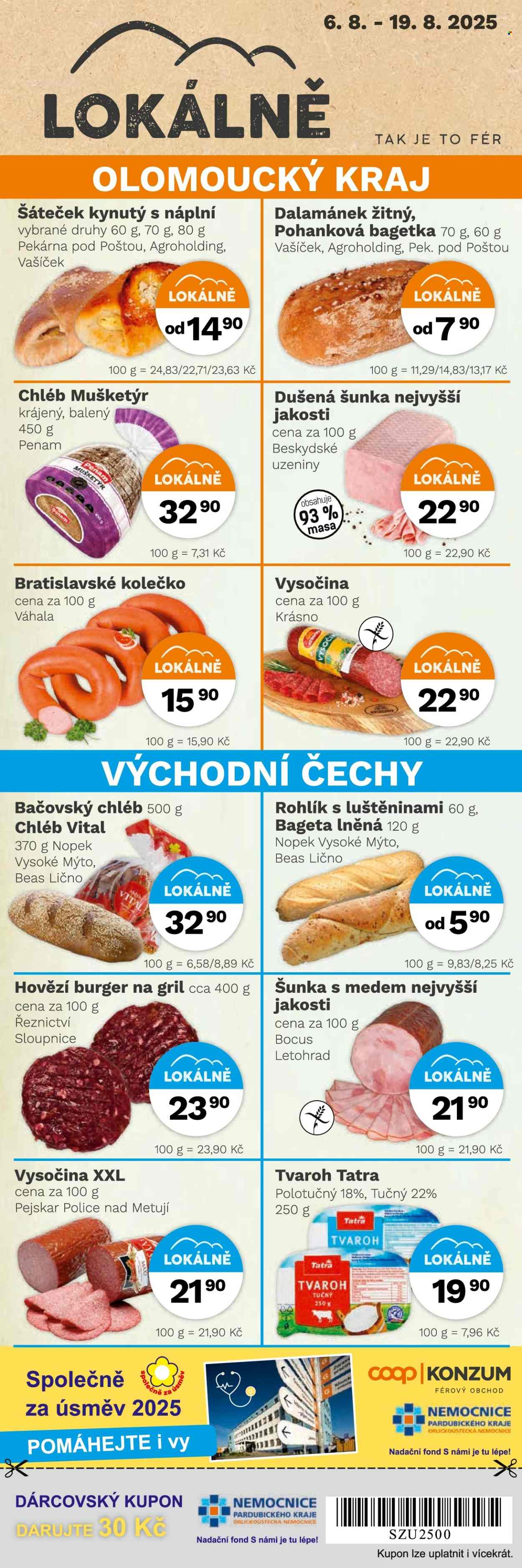 Leták Konzum - 6.8.2025 - 19.8.2025. Strana 2