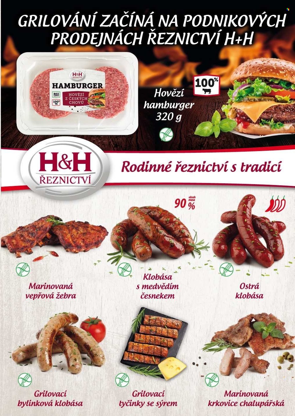 Leták Řeznictví H&H - 4.8.2025 - 17.8.2025. Strana 3