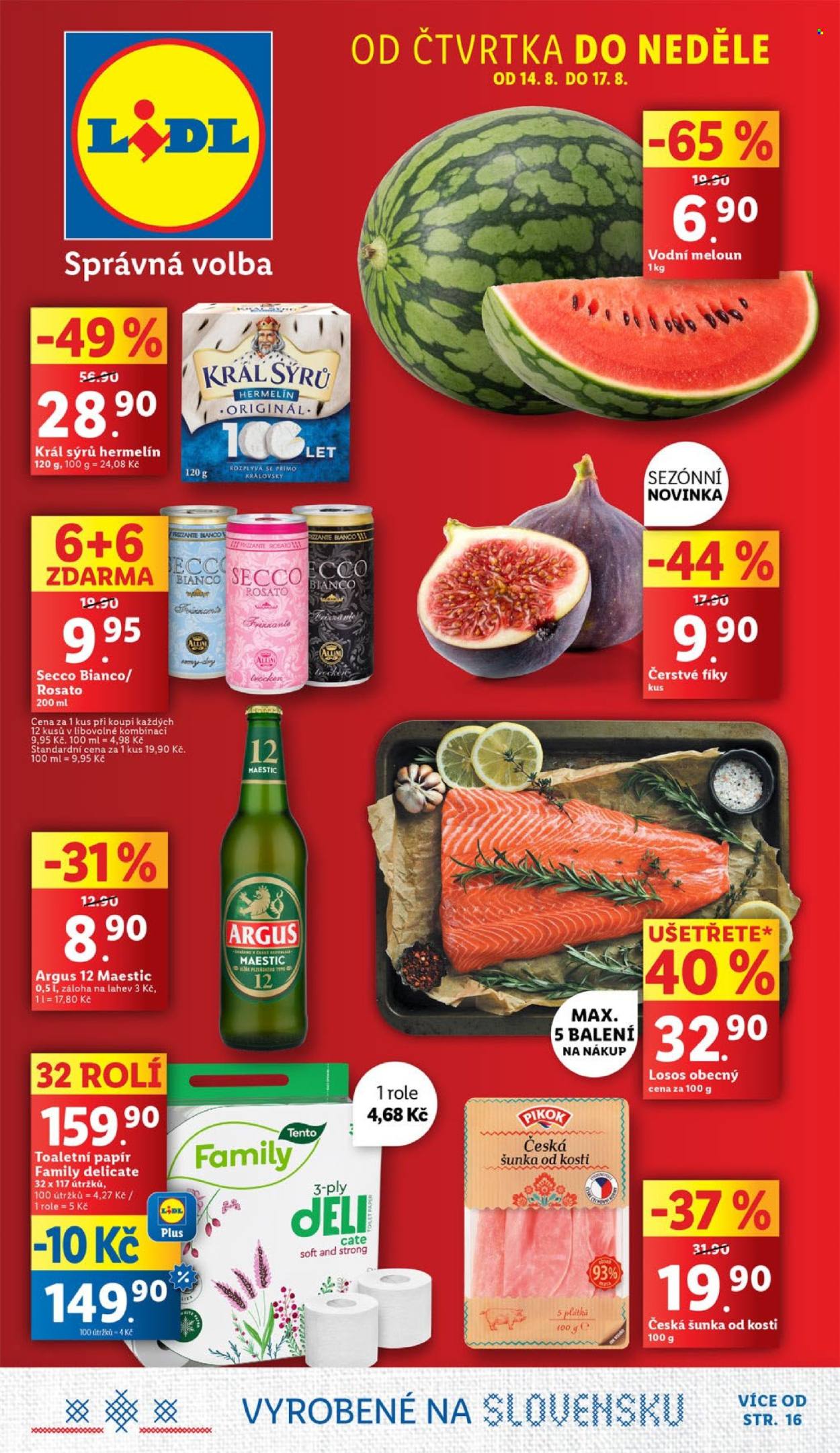Leták Lidl - 14.8.2025 - 17.8.2025. Strana 1