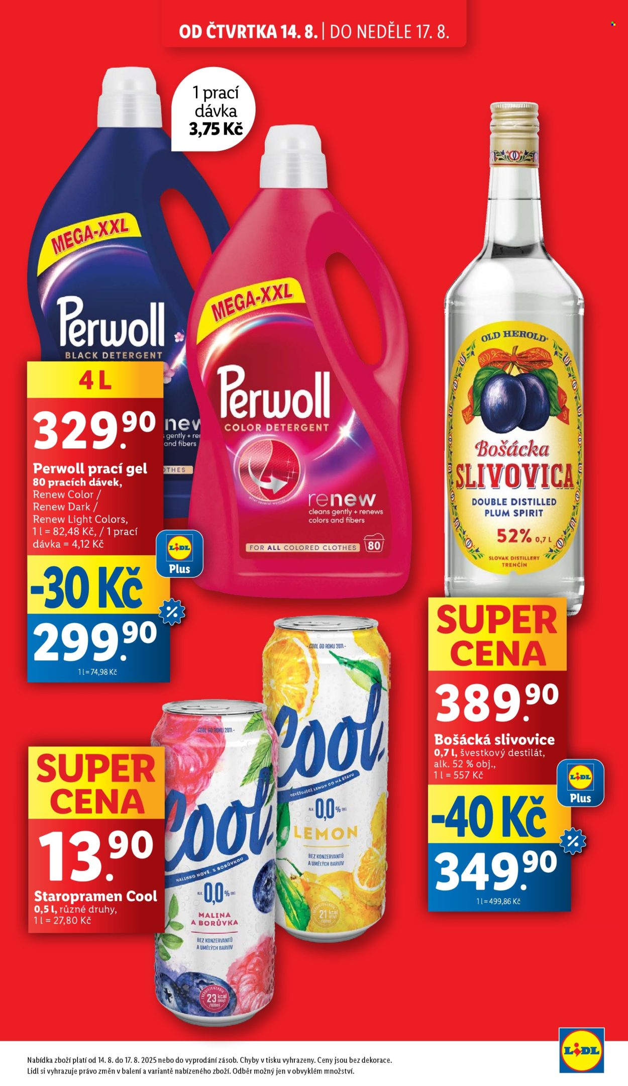 Leták Lidl - 14.8.2025 - 17.8.2025. Strana 3