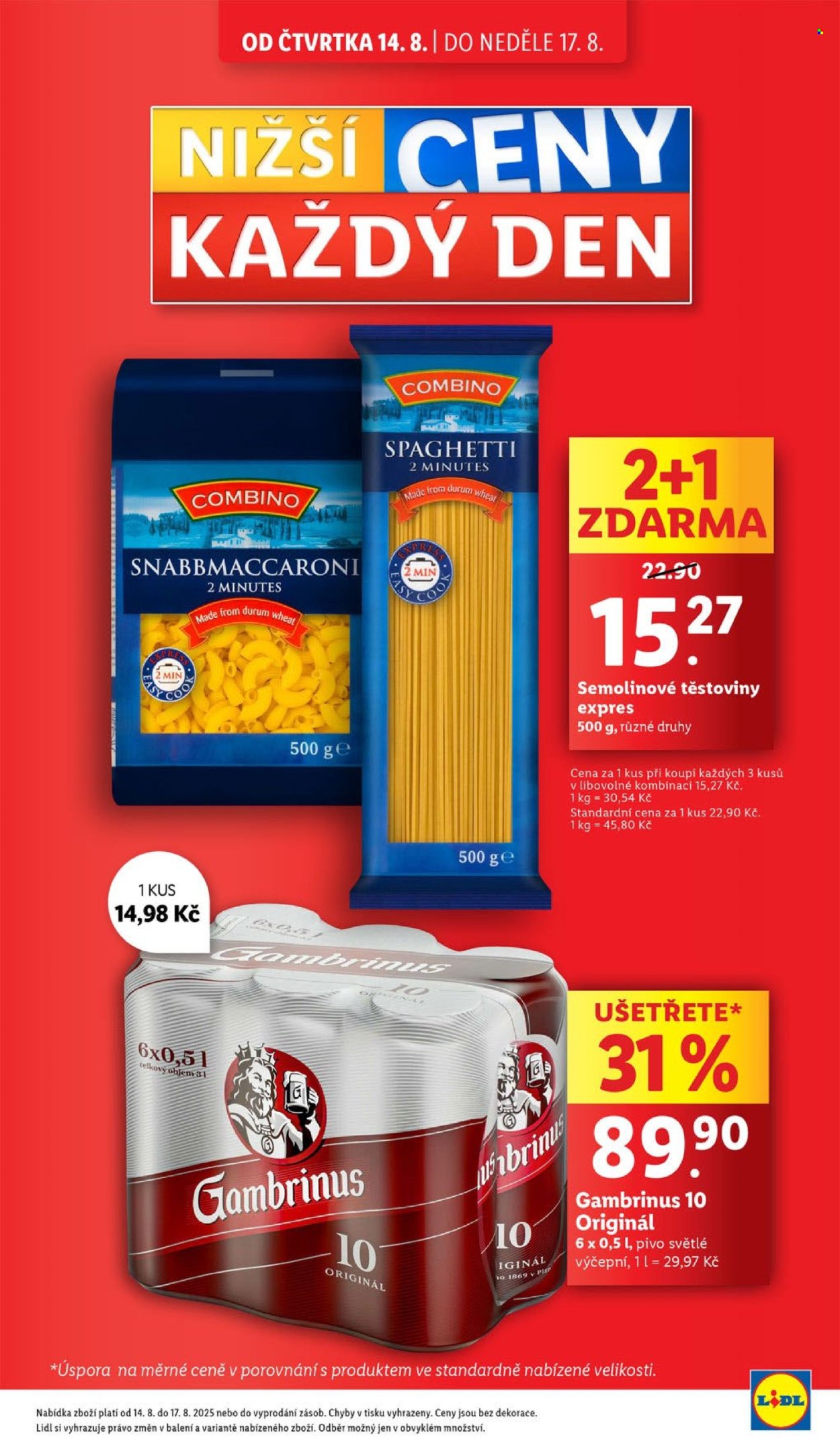 Leták Lidl - 14.8.2025 - 17.8.2025. Strana 5