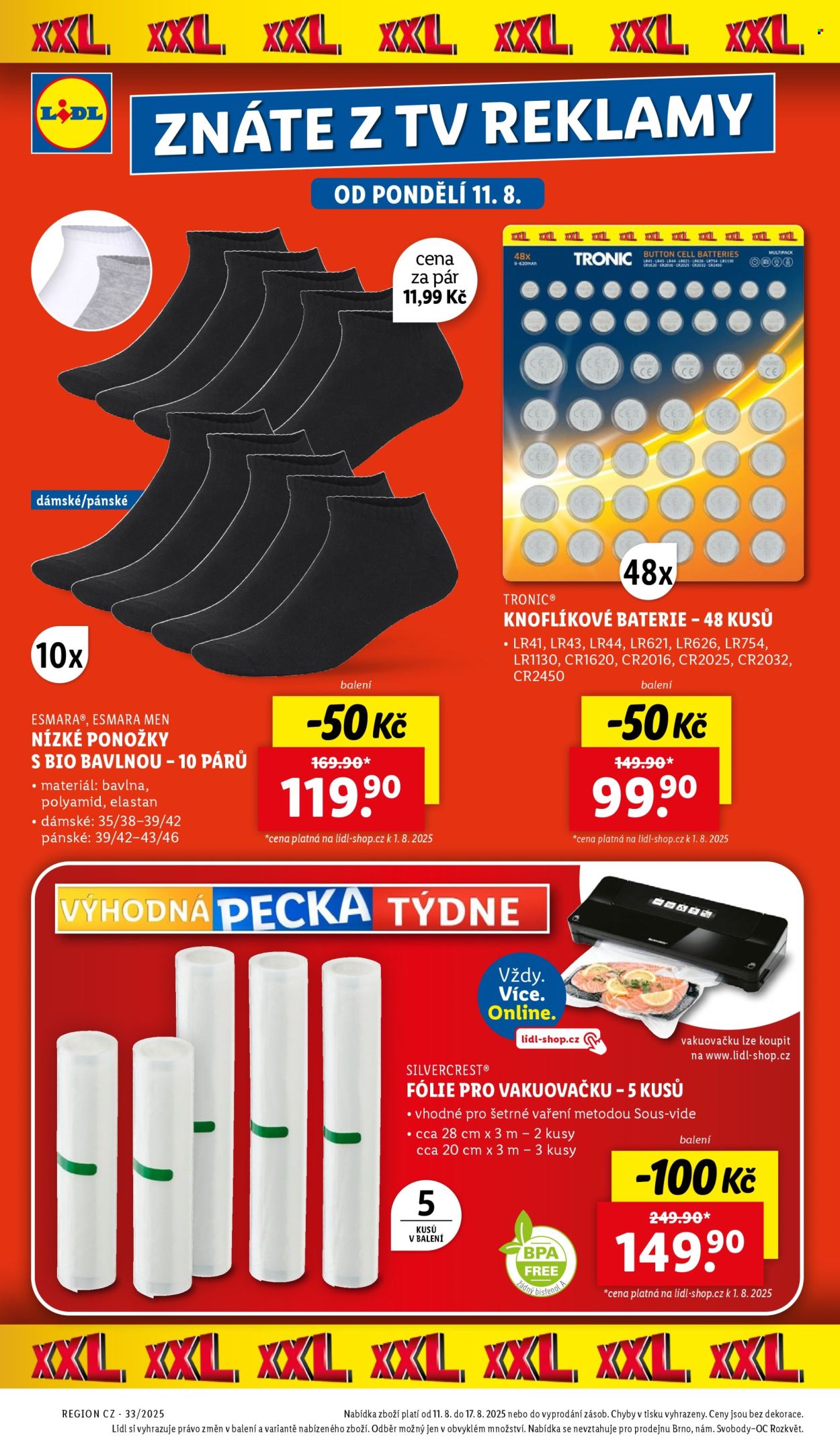 Leták Lidl - 11.8.2025 - 17.8.2025. Strana 2