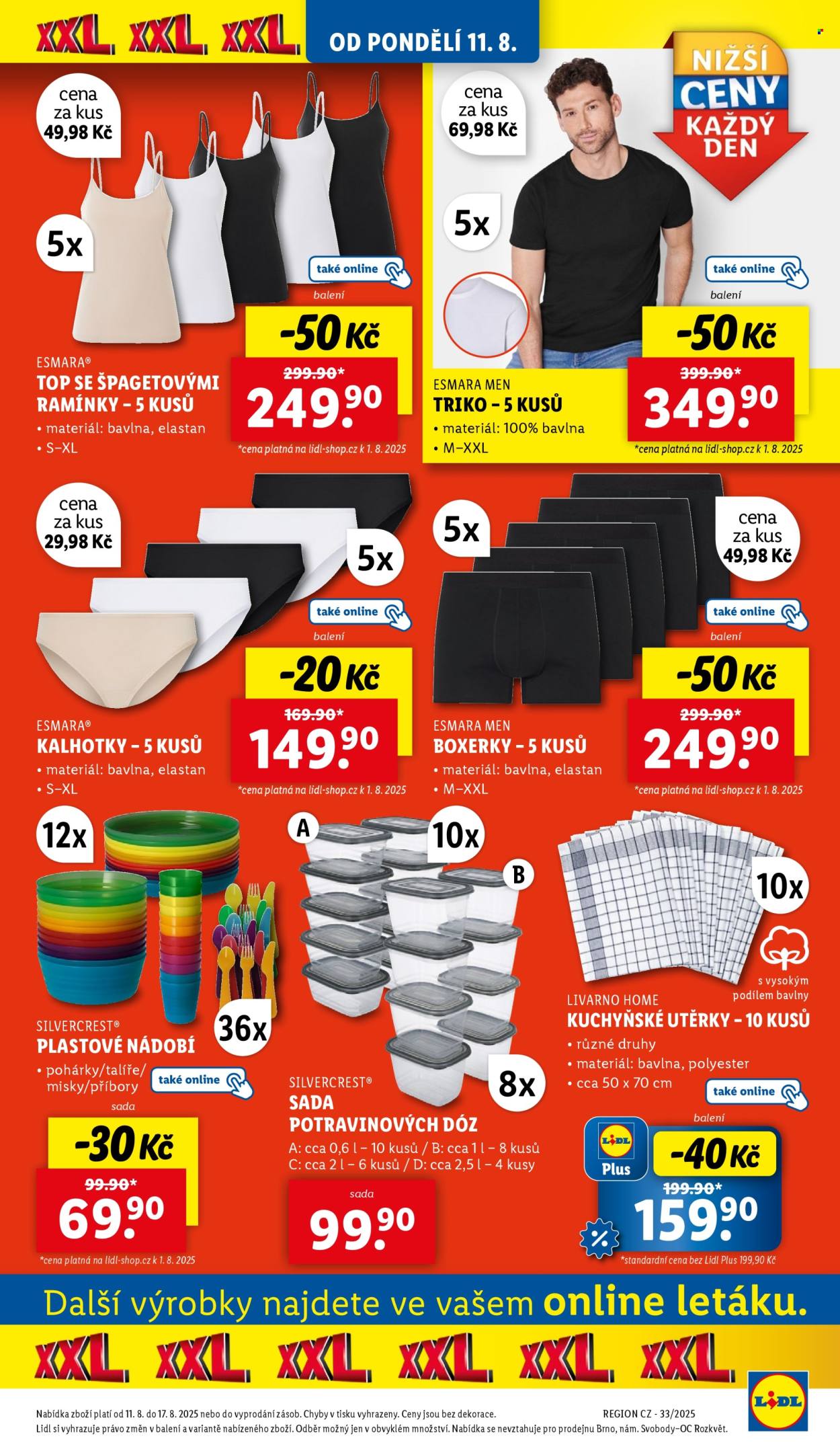 Leták Lidl - 11.8.2025 - 17.8.2025. Strana 3