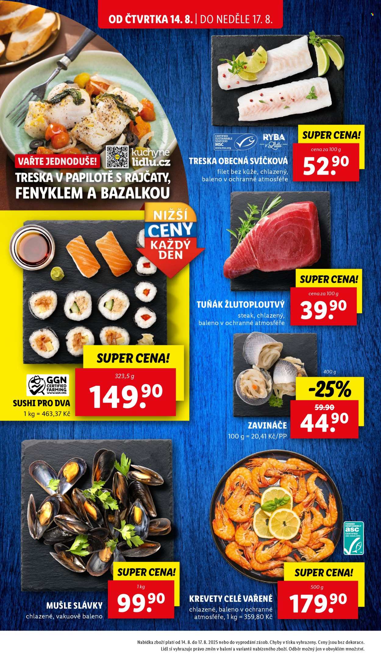 Leták Lidl - 14.8.2025 - 17.8.2025. Strana 10