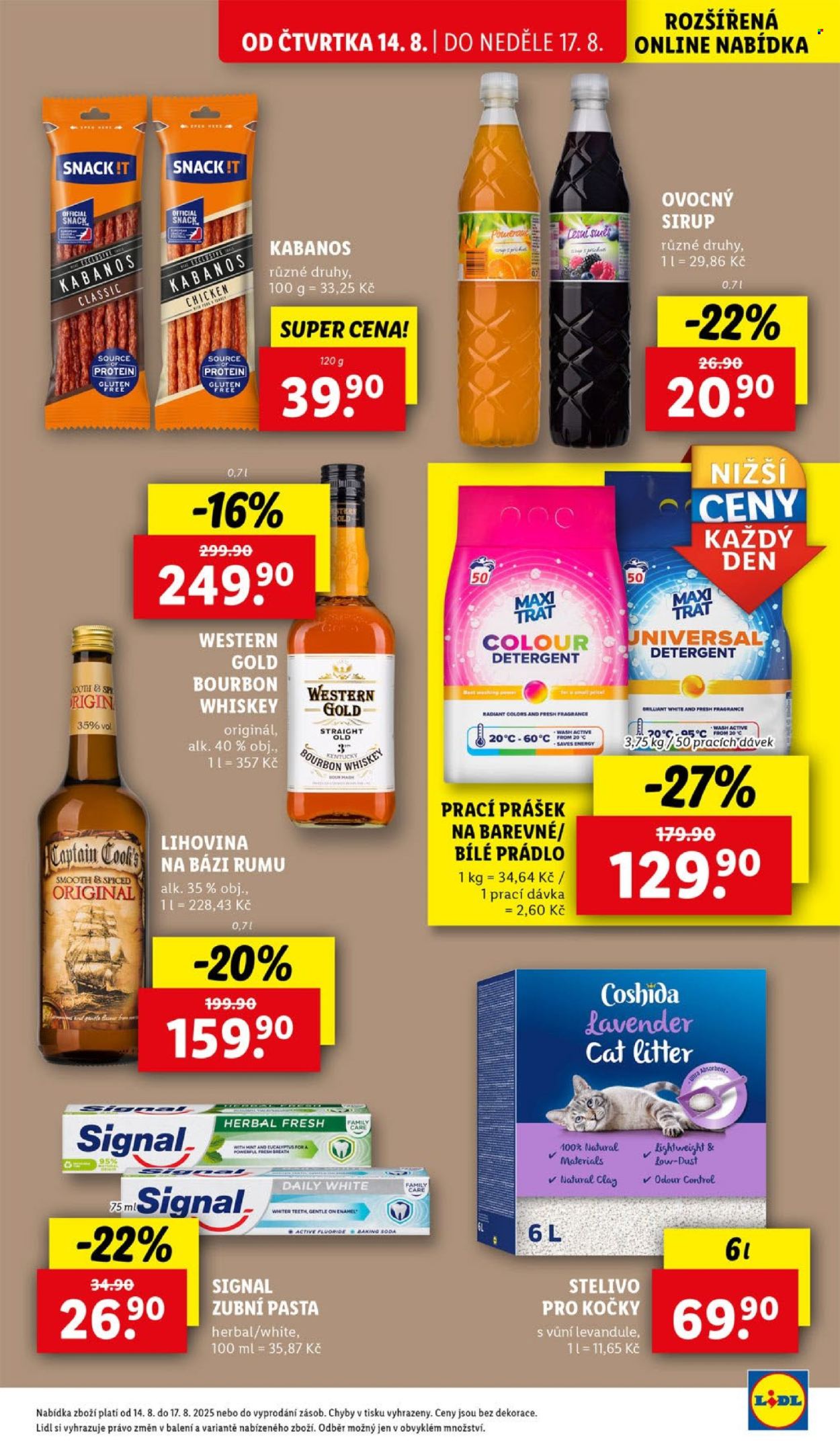 Leták Lidl - 14.8.2025 - 17.8.2025. Strana 17
