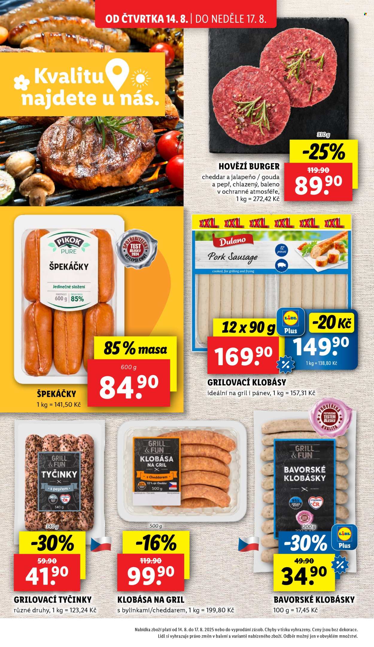 Leták Lidl - 14.8.2025 - 17.8.2025. Strana 20