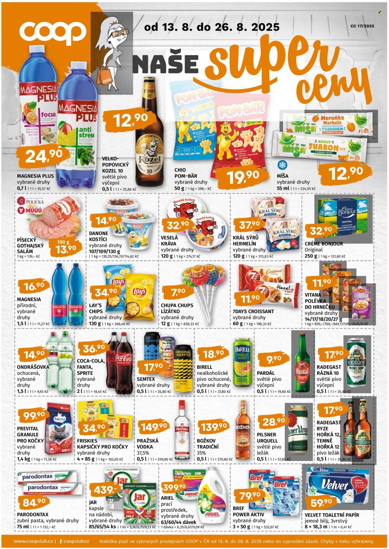 Leták coop TERNO - 13.8.2025 - 26.8.2025. Strana 1