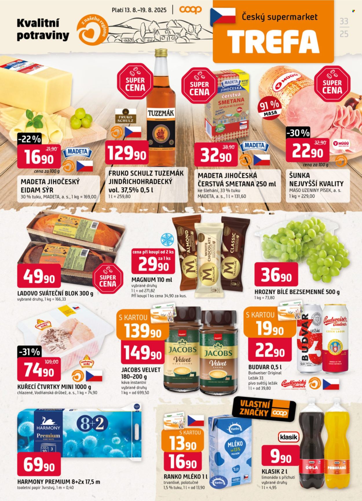 Leták TREFA coop - 13.8.2025 - 19.8.2025. Strana 1
