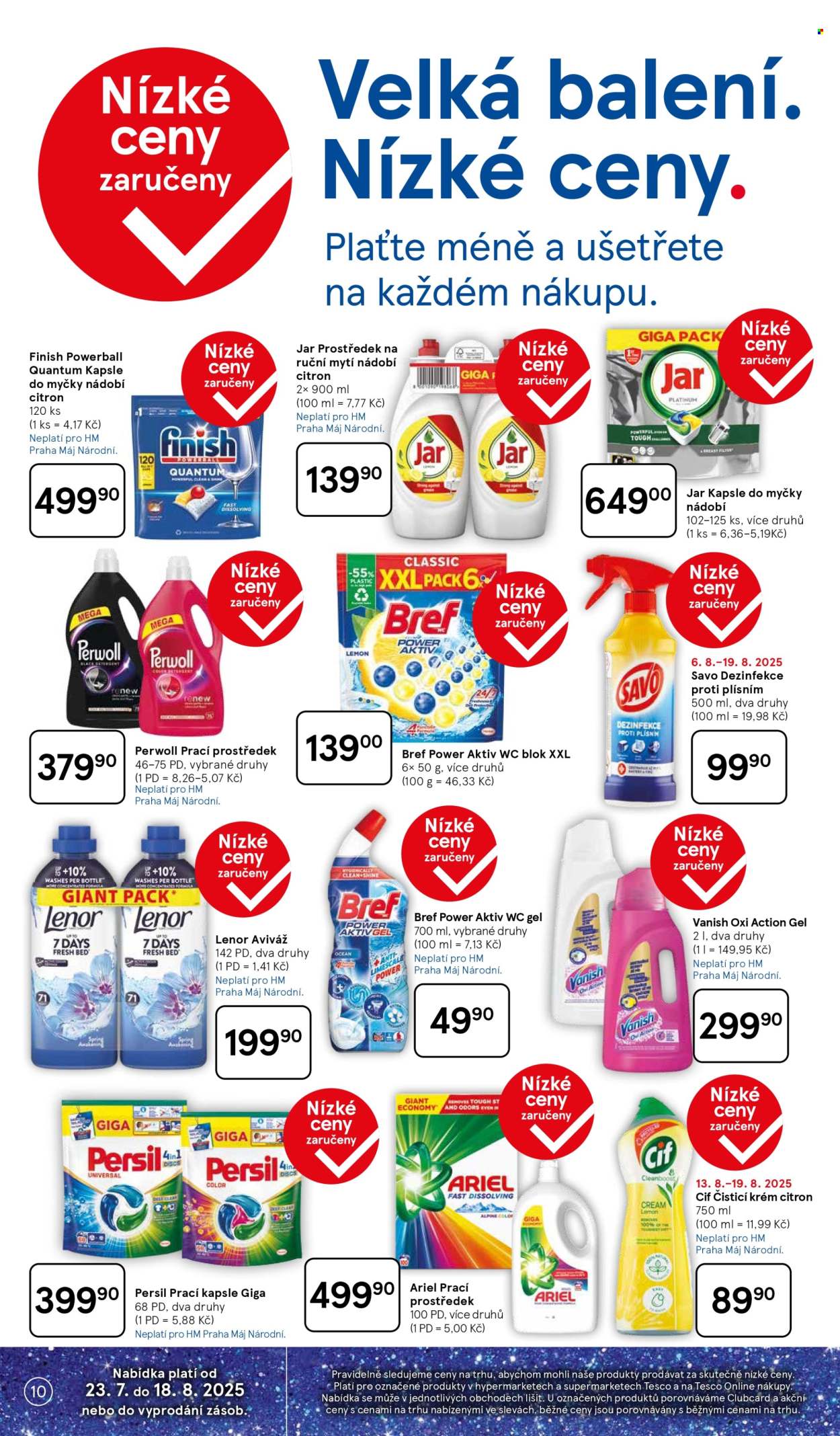 Leták TESCO - 13.8.2025 - 19.8.2025. Strana 10