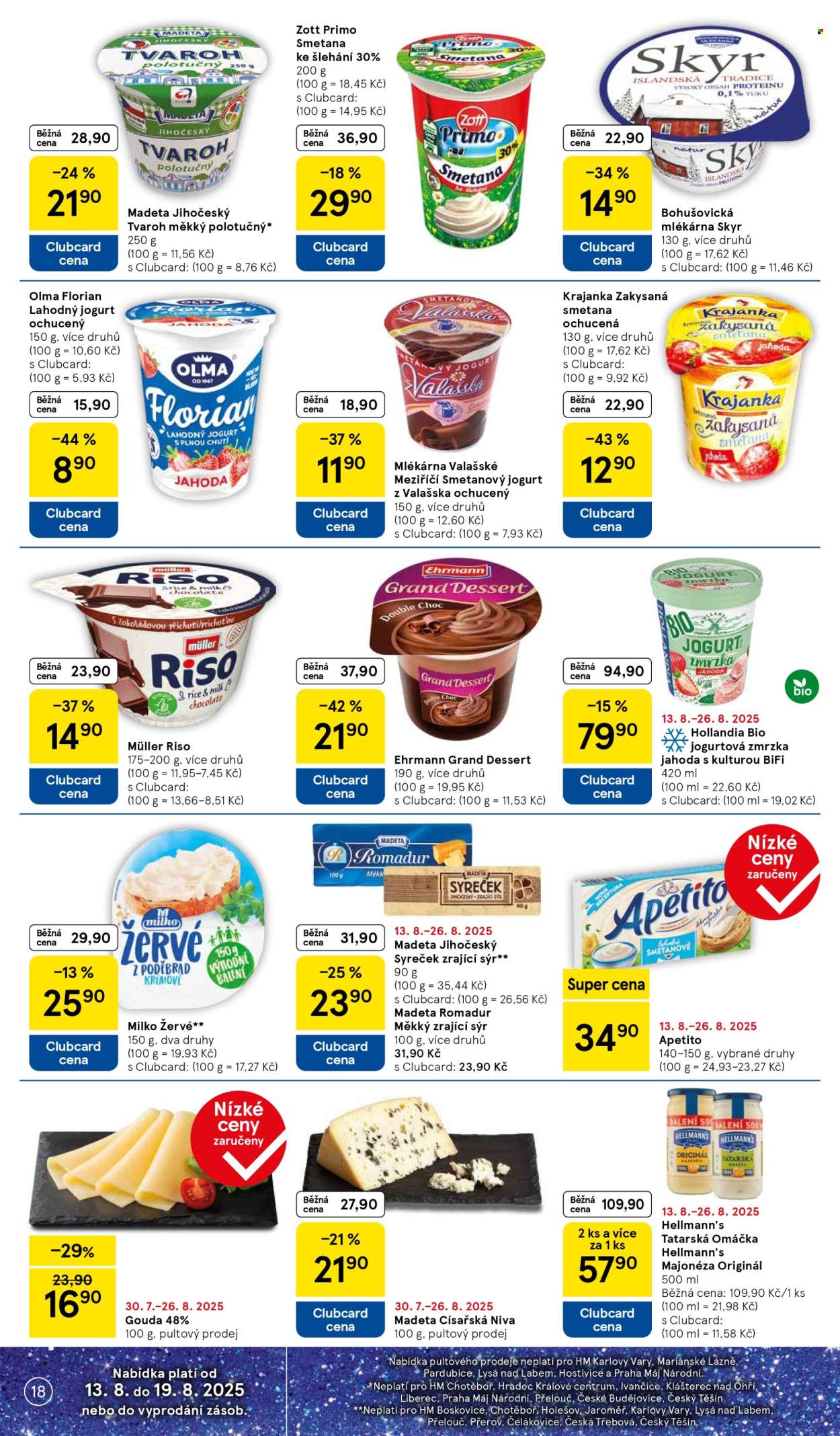 Leták TESCO - 13.8.2025 - 19.8.2025. Strana 18