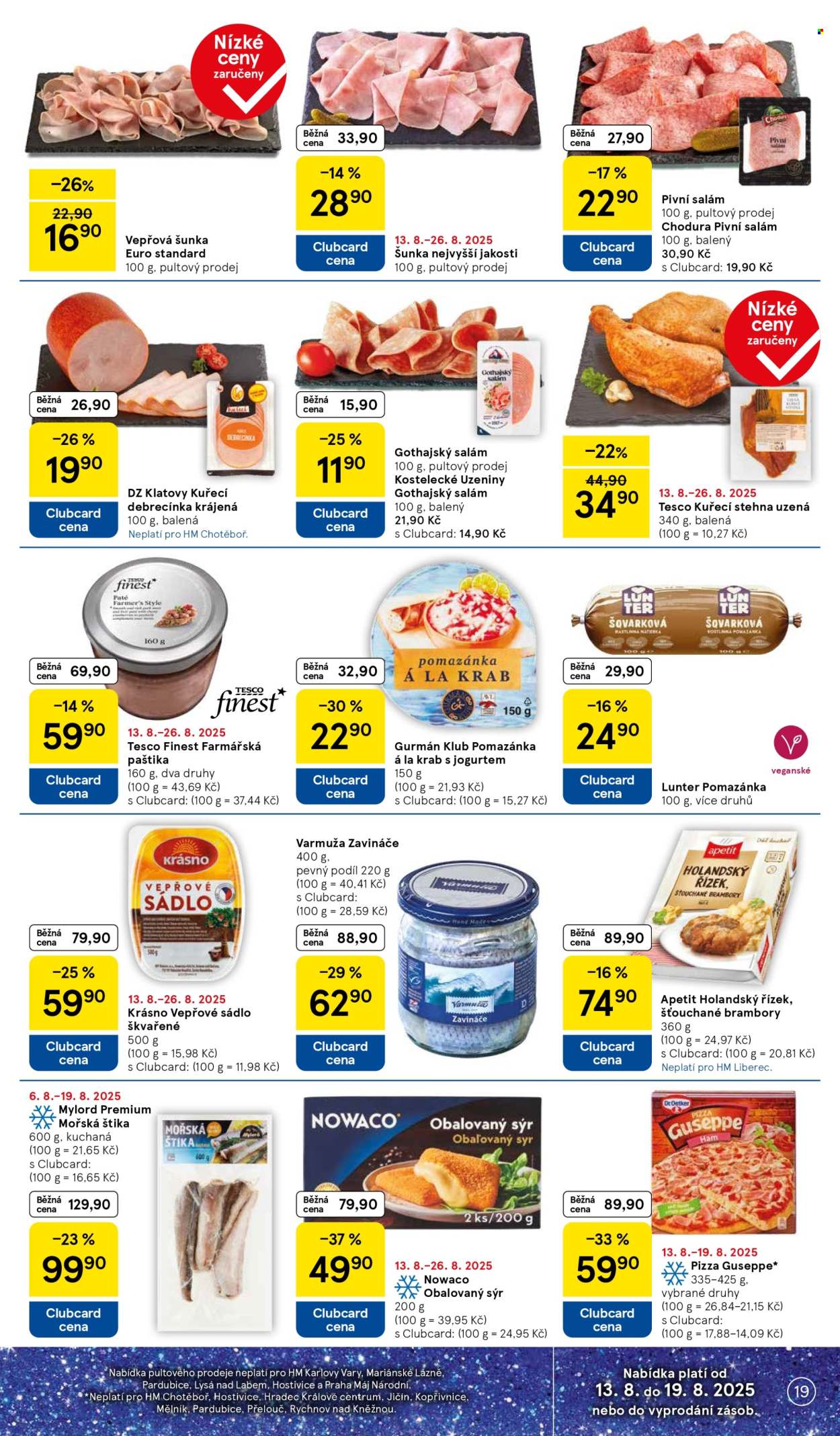 Leták TESCO - 13.8.2025 - 19.8.2025. Strana 19