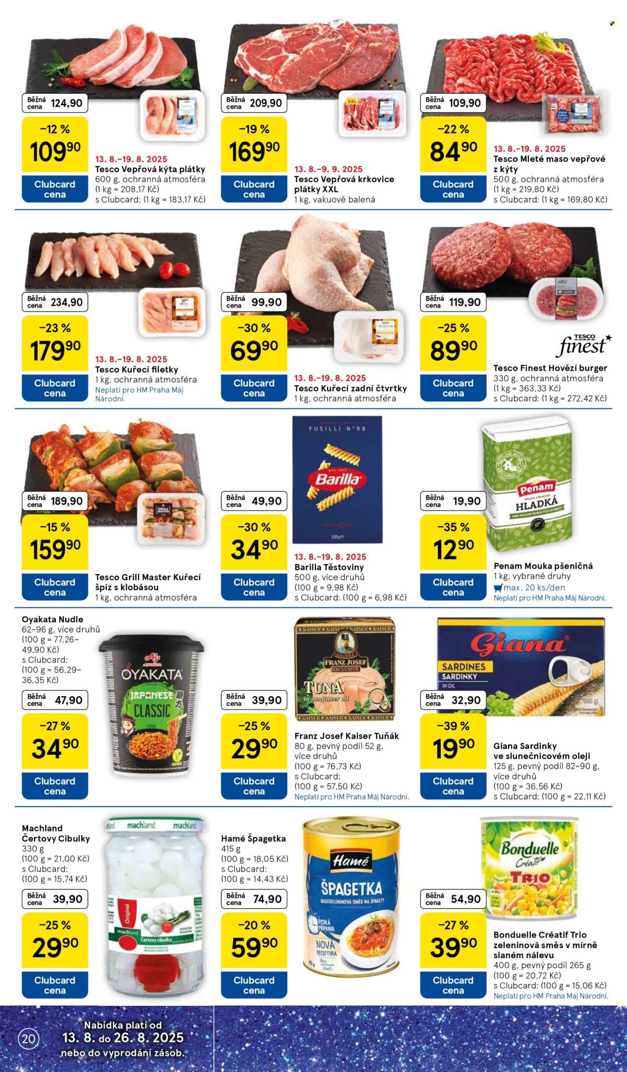 Leták TESCO - 13.8.2025 - 19.8.2025. Strana 20