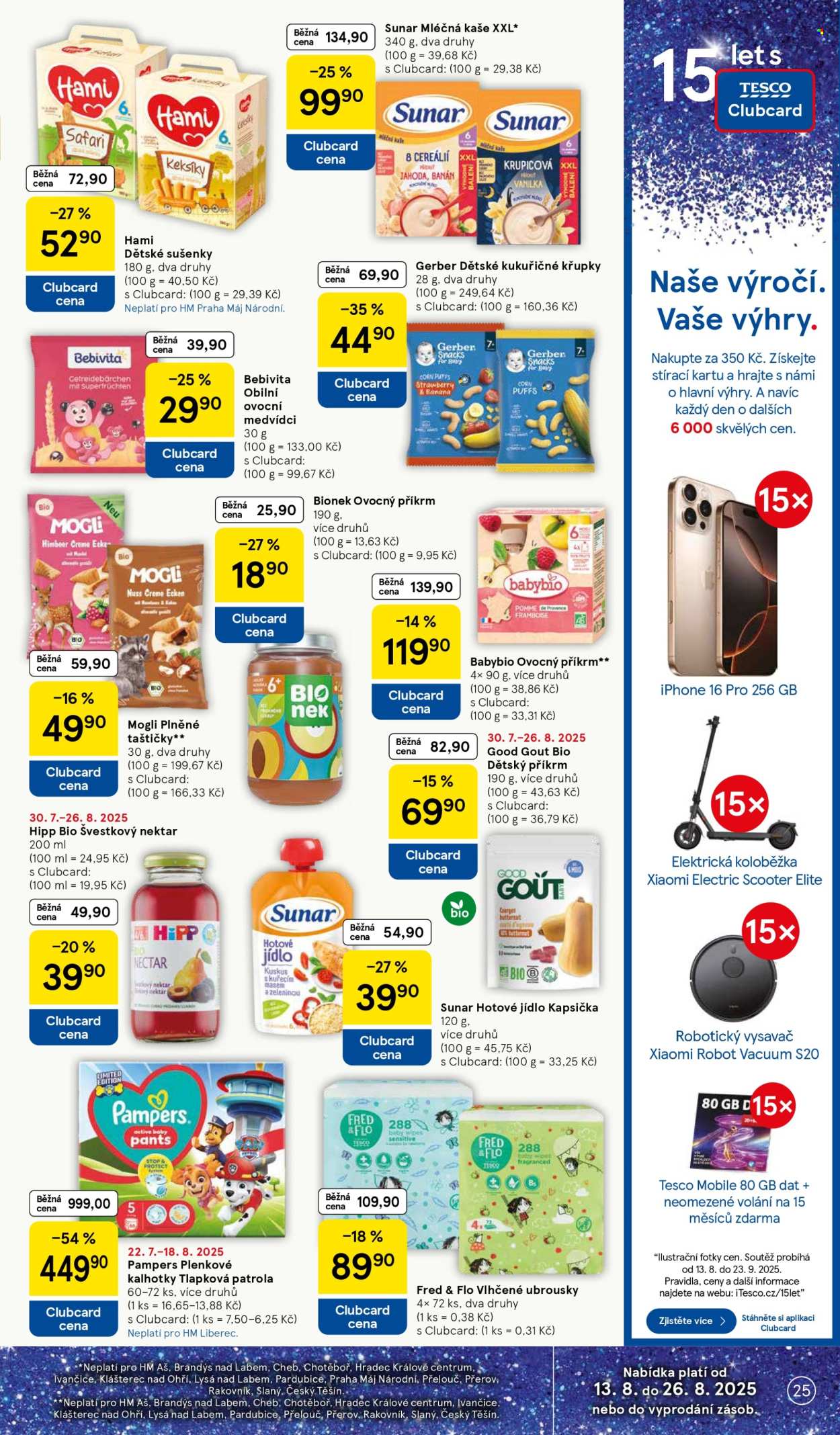 Leták TESCO - 13.8.2025 - 19.8.2025. Strana 25