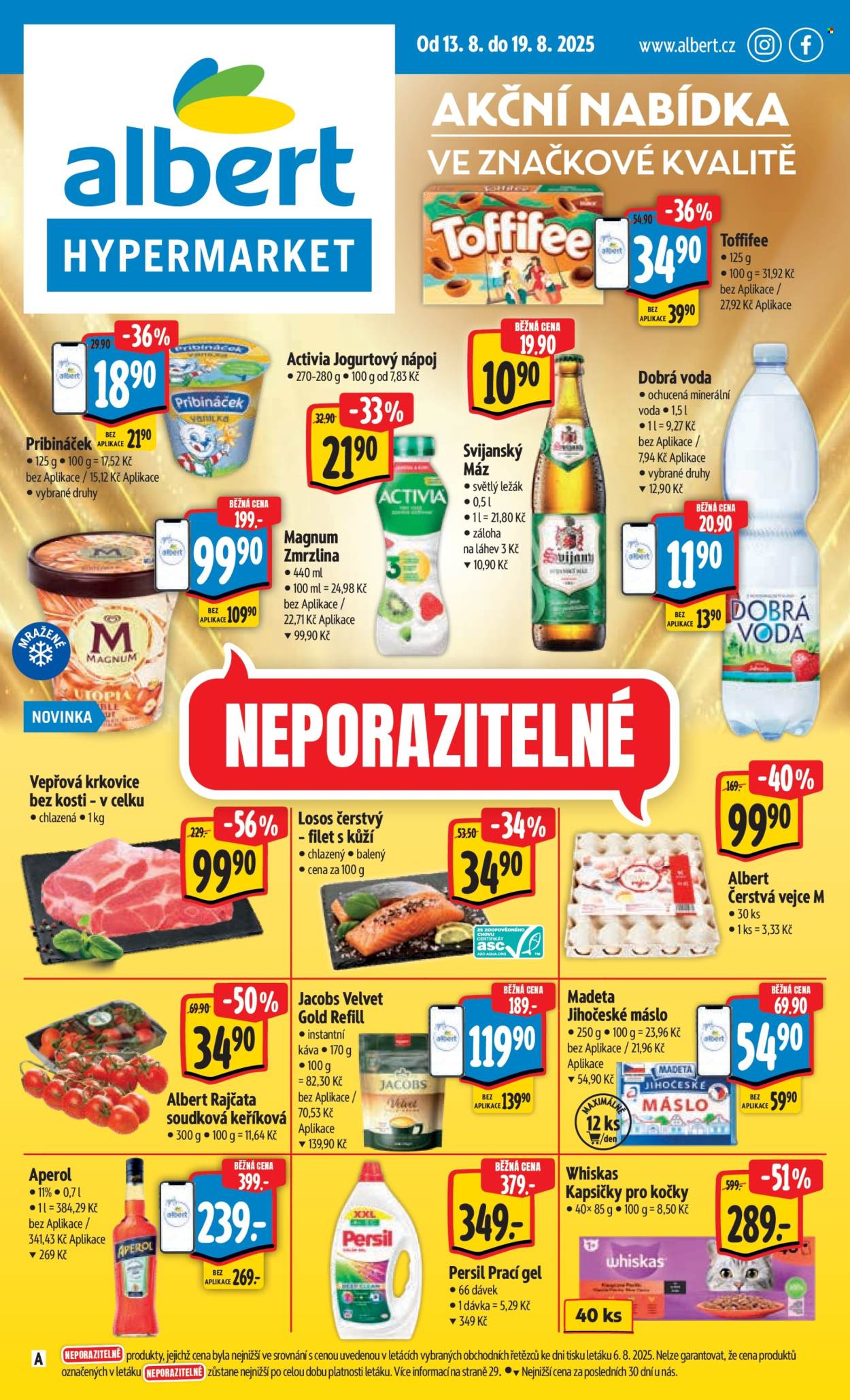 Leták Albert Hypermarket - 13.8.2025 - 19.8.2025. Strana 1