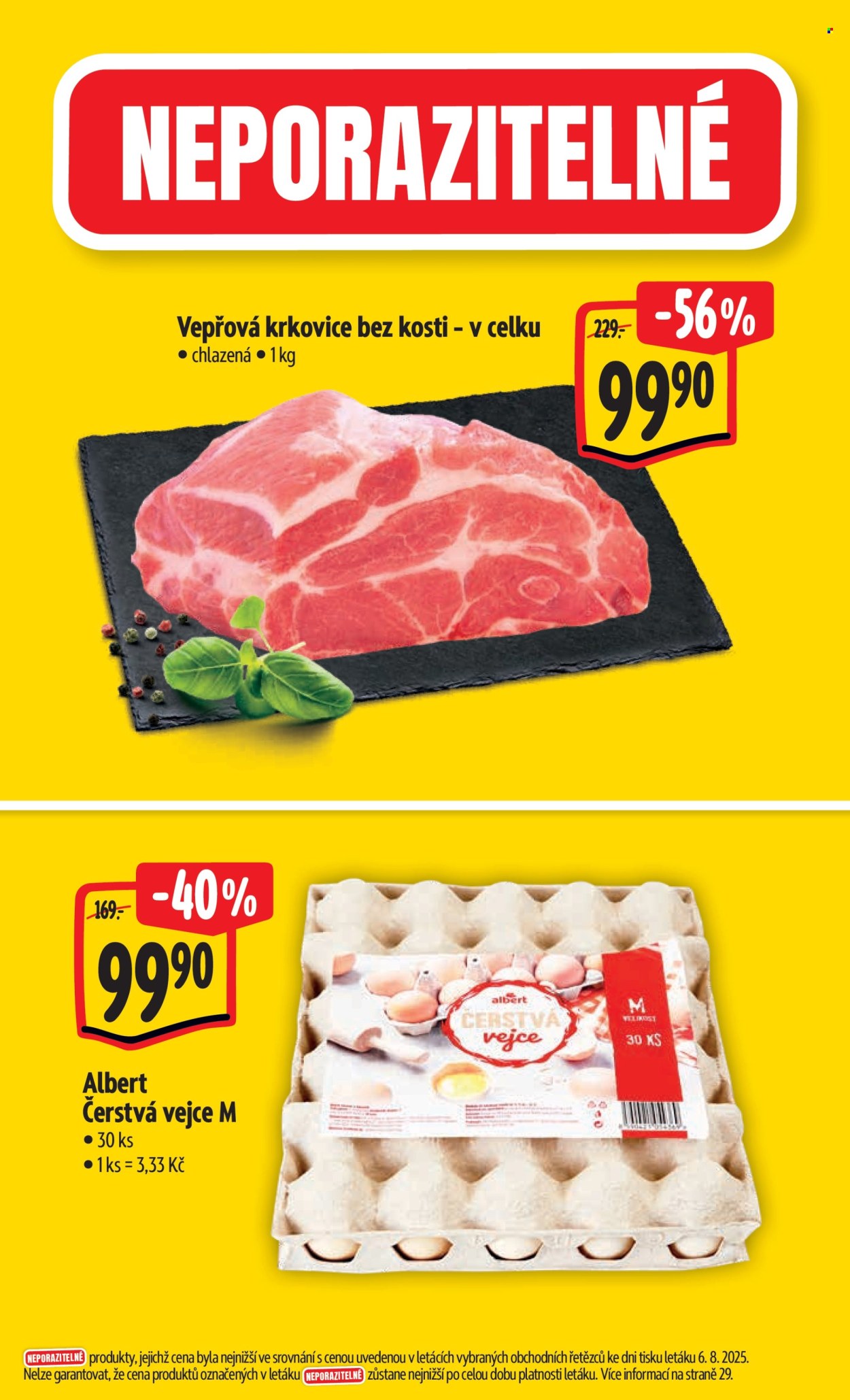 Leták Albert Hypermarket - 13.8.2025 - 19.8.2025. Strana 2