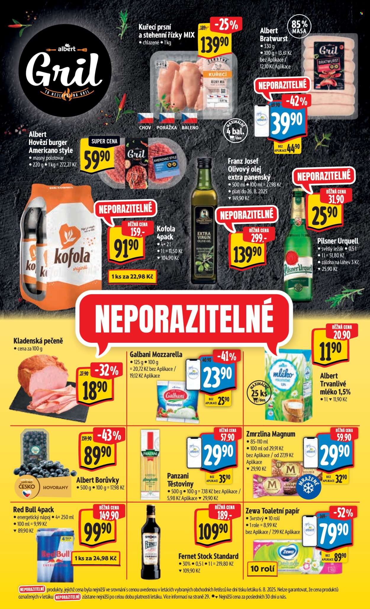 Leták Albert Hypermarket - 13.8.2025 - 19.8.2025. Strana 8