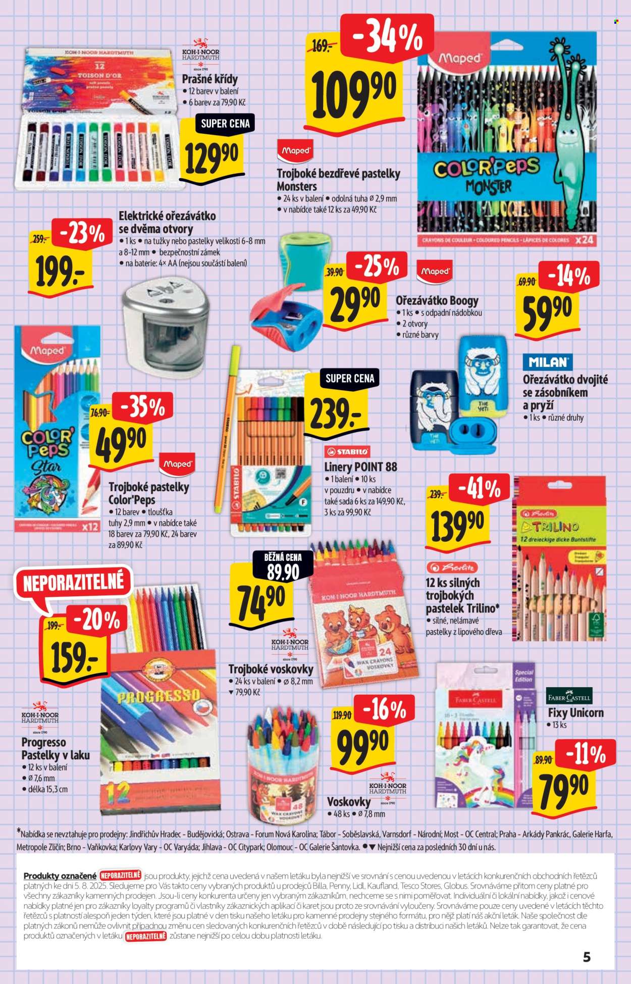Leták Albert Hypermarket - 13.8.2025 - 9.9.2025. Strana 5