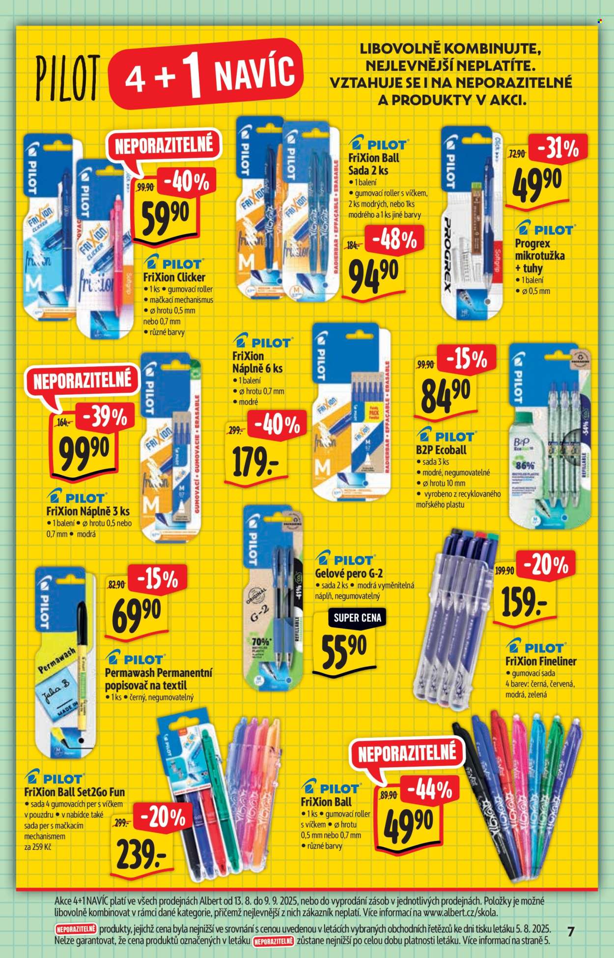 Leták Albert Hypermarket - 13.8.2025 - 9.9.2025. Strana 7