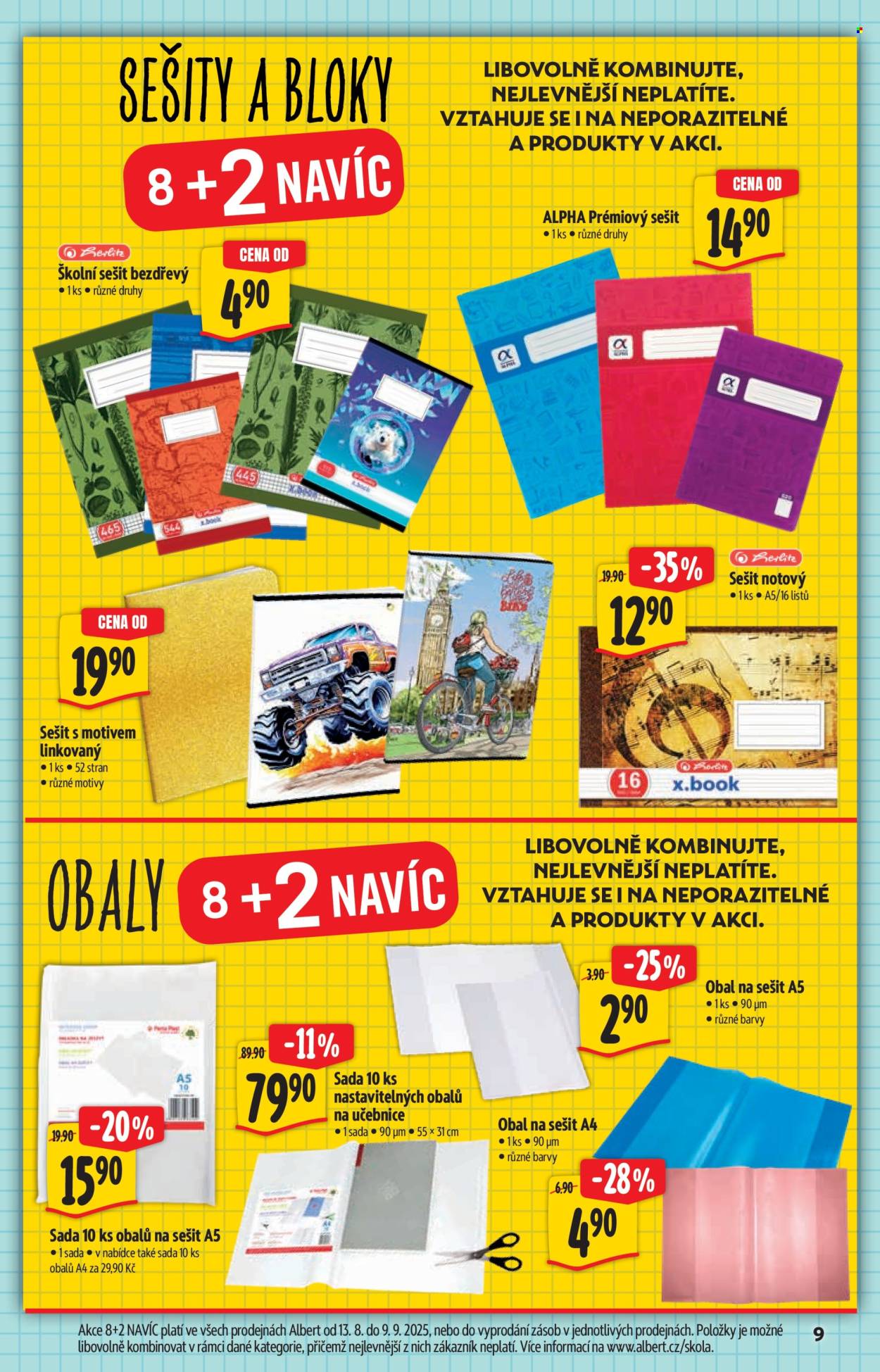 Leták Albert Hypermarket - 13.8.2025 - 9.9.2025. Strana 9