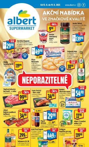 Leták Albert Supermarket - 13.8.2025 - 19.8.2025.