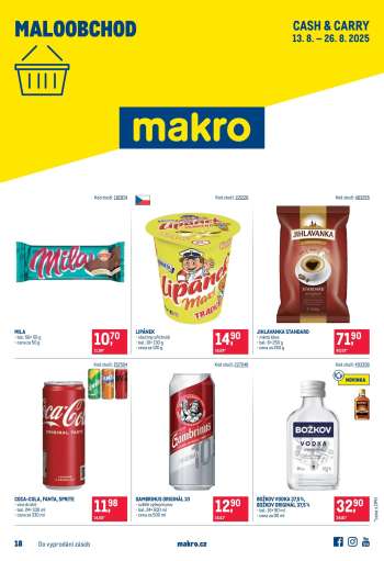 Leták MAKRO - 13.8.2025 - 26.8.2025.