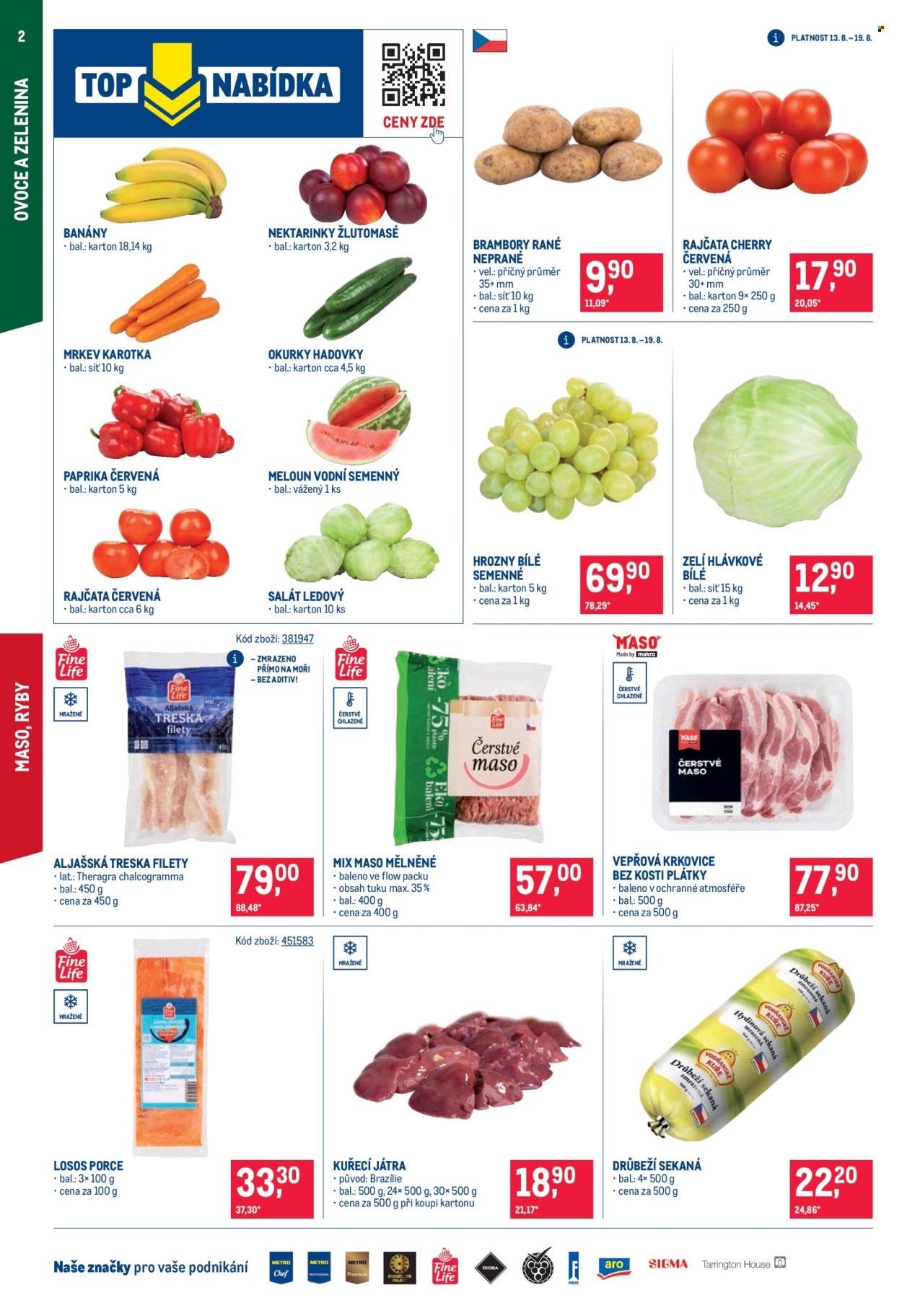 Leták MAKRO - 13.8.2025 - 26.8.2025. Strana 2