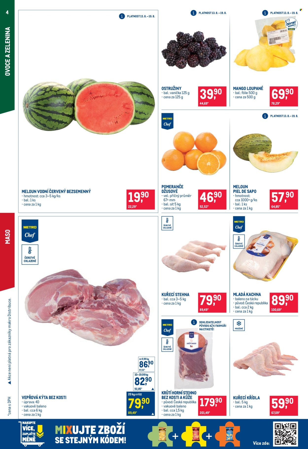 Leták MAKRO - 13.8.2025 - 26.8.2025. Strana 4
