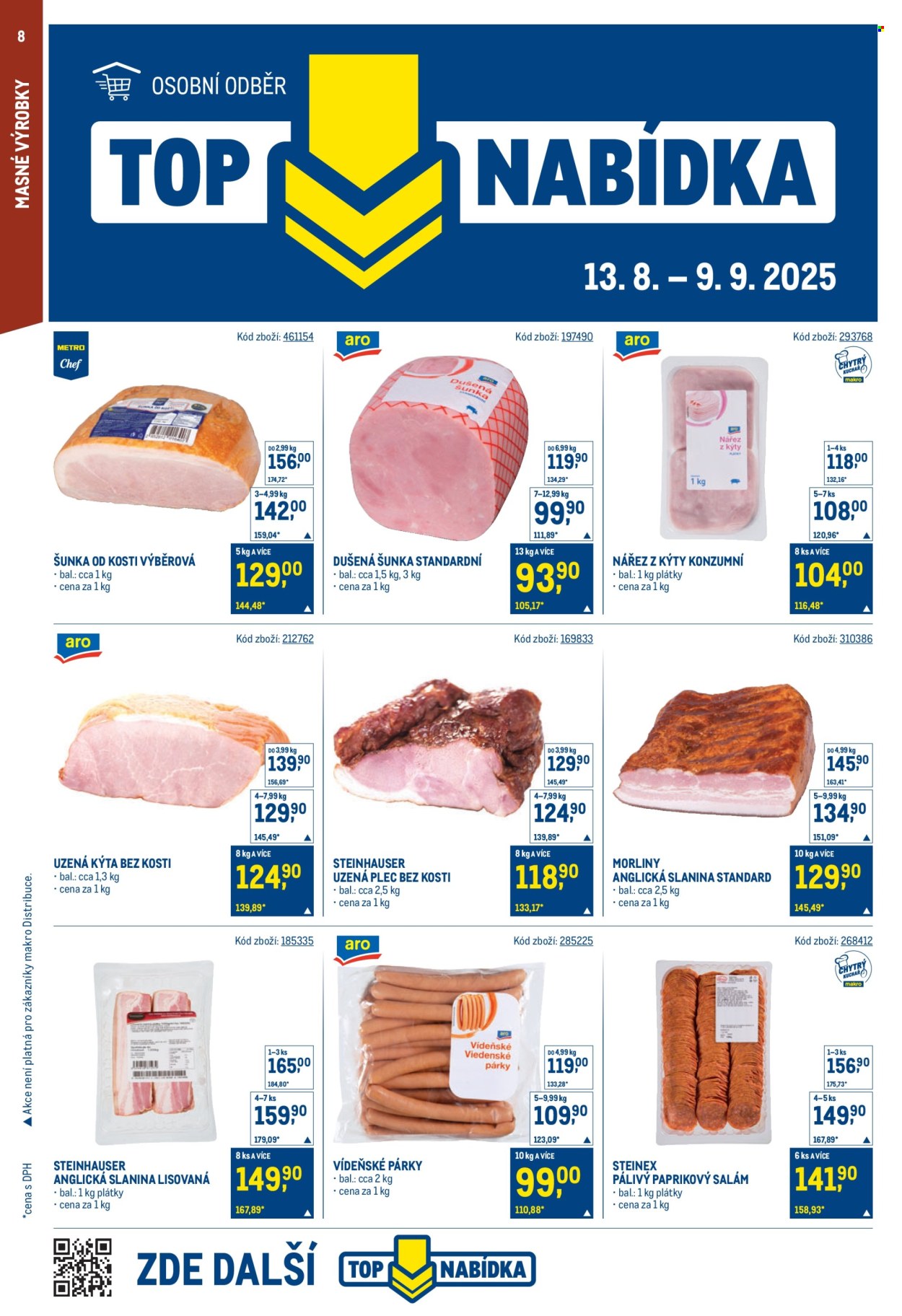 Leták MAKRO - 13.8.2025 - 26.8.2025. Strana 8