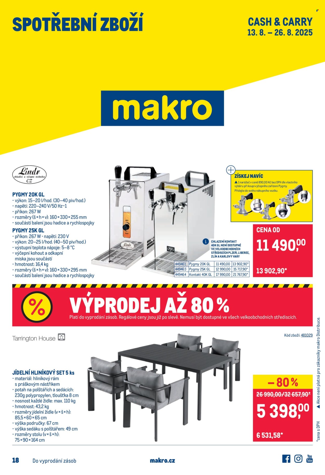 Leták MAKRO - 13.8.2025 - 26.8.2025. Strana 1