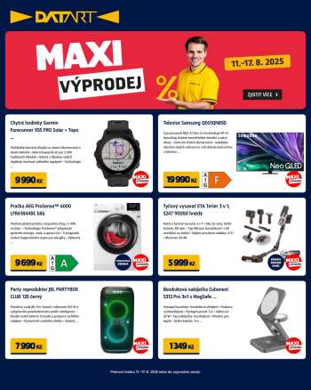 Leták DATART - 11.8.2025 - 17.8.2025.