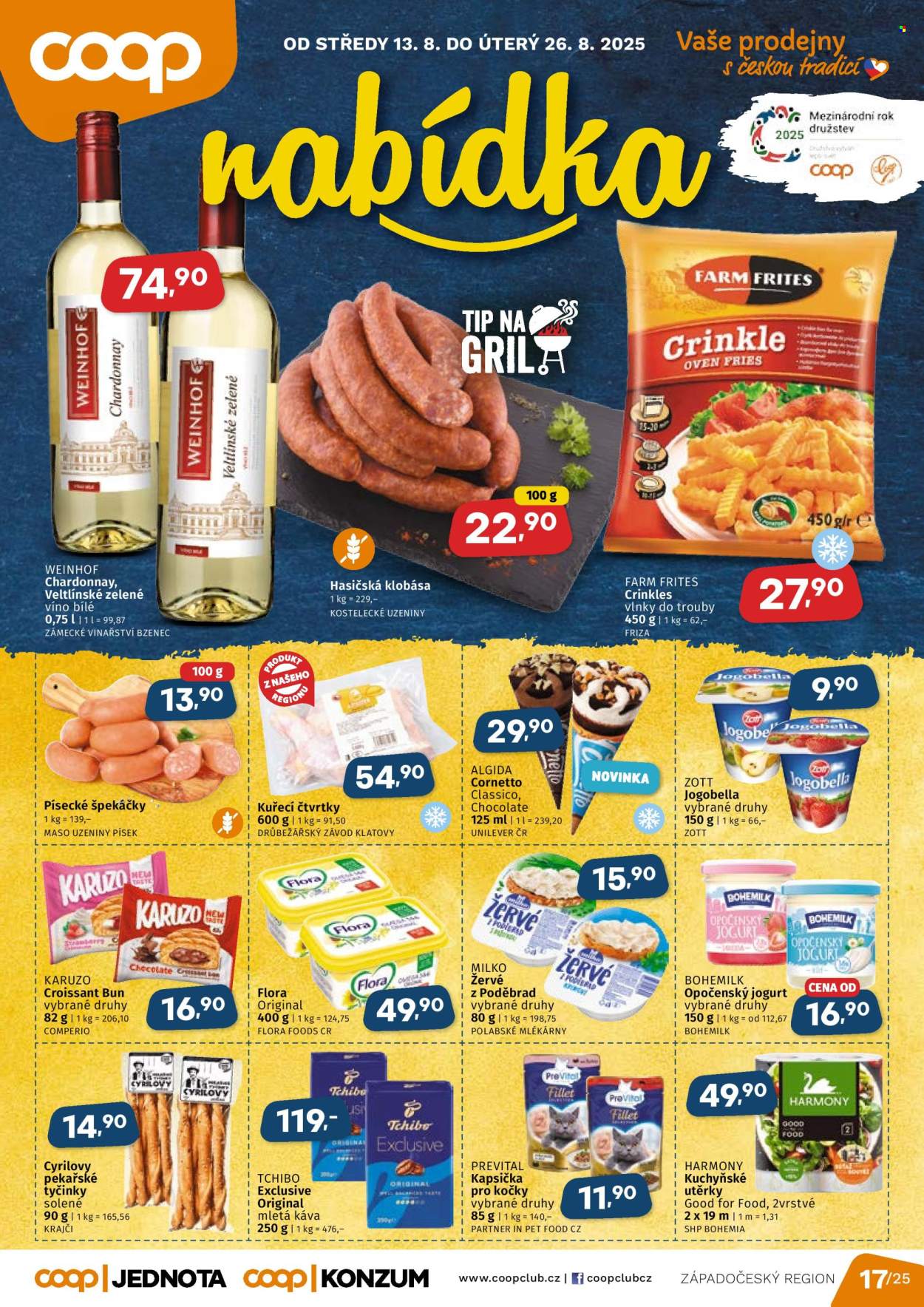 Leták coop JEDNOTA - 13.8.2025 - 26.8.2025. Strana 1