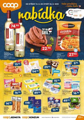Leták coop JEDNOTA - 13.8.2025 - 26.8.2025.