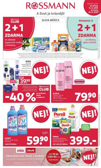 Leták ROSSMANN - 13.8.2025 - 26.8.2025.