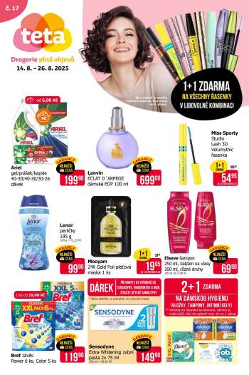 Leták Teta drogerie - 14.8.2025 - 26.8.2025.